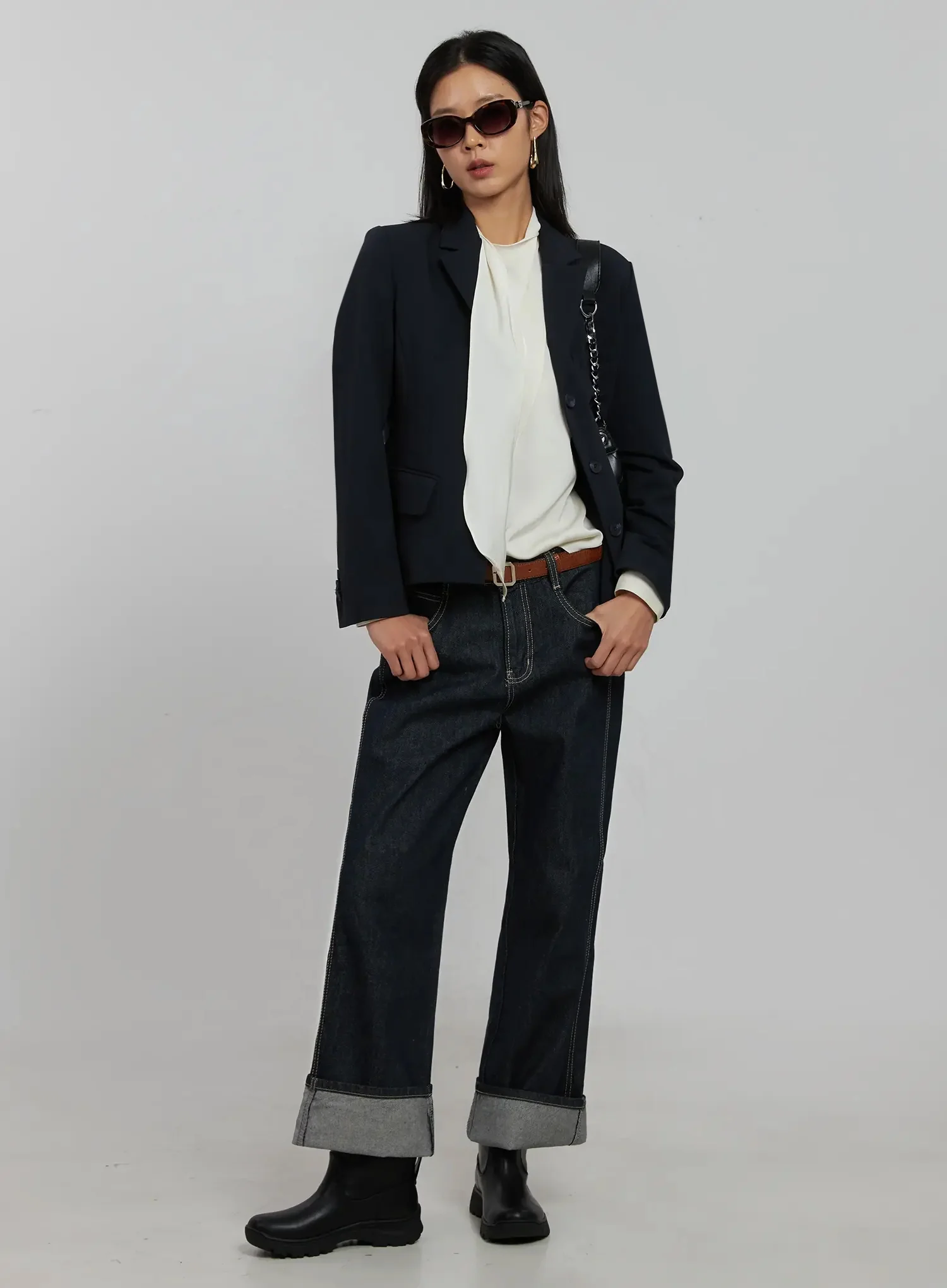 Tailored Single-Button Jacket IJ509 - Image 12