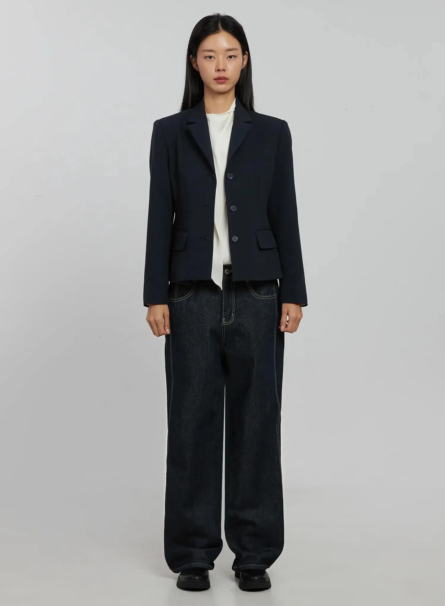 Tailored Single-Button Jacket IJ509 - Image 8