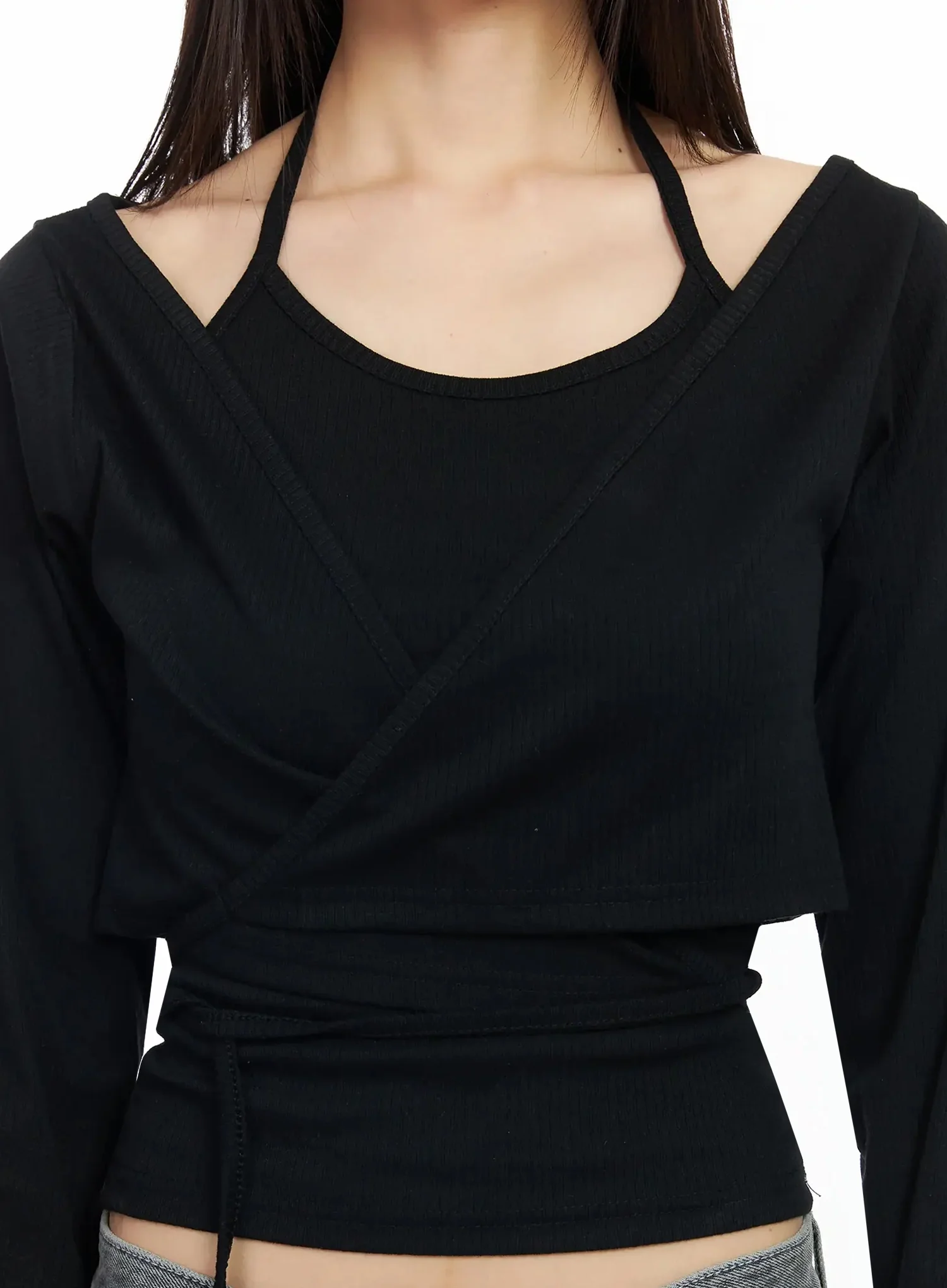 Tank and Wrap Cardigan Set IM530 - Image 4