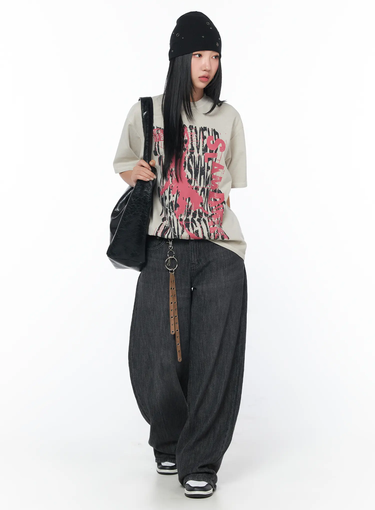 Tanya Baggy Dark Jeans CY513 - Image 2