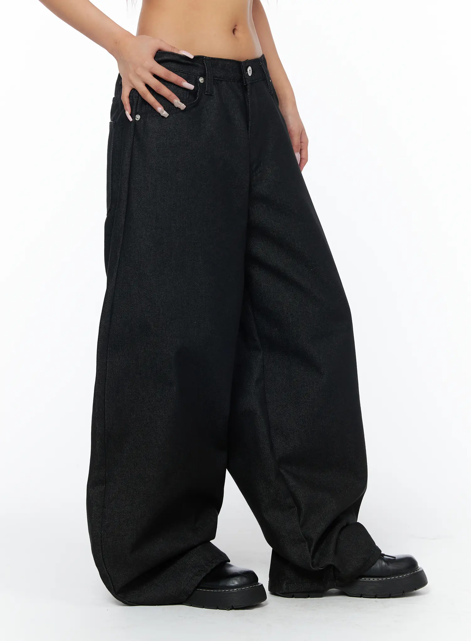 Teagan Classic Wide Leg Jeans CA516 - Image 3