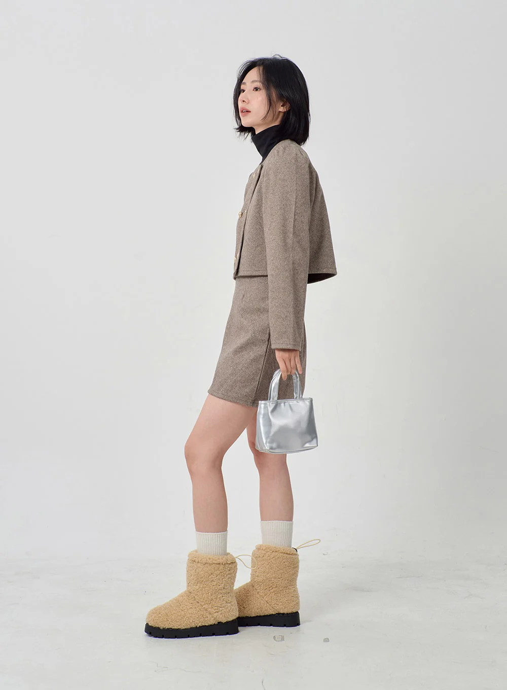 Teddy Drawstring Ankle Boots OD26 - Image 10