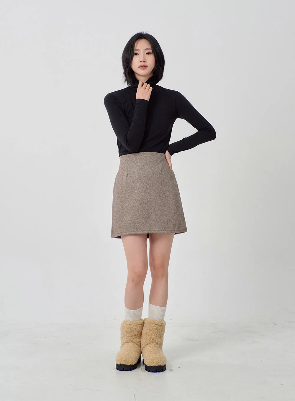 Teddy Drawstring Ankle Boots OD26 - Image 6