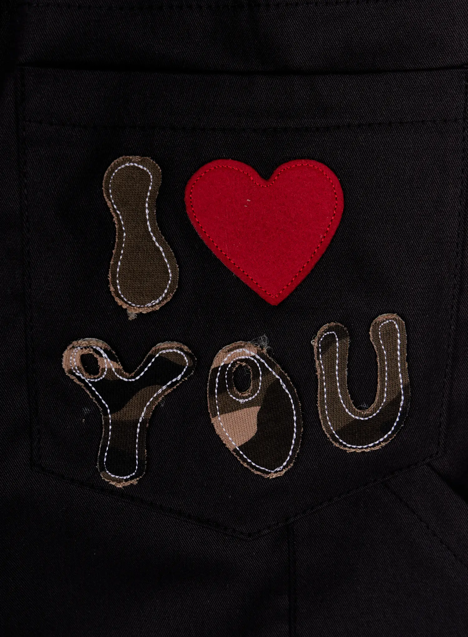 Text Embroidered Bermuda Shorts CA520 - Image 14