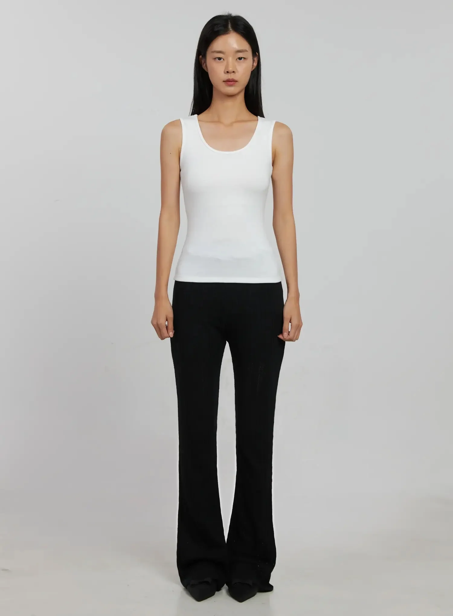 Textured Knit Flare Pants IJ509 - Image 6