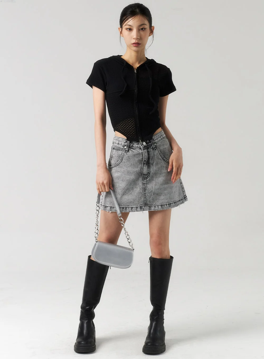 Thin Strap Cropped Top CU320 - Image 7