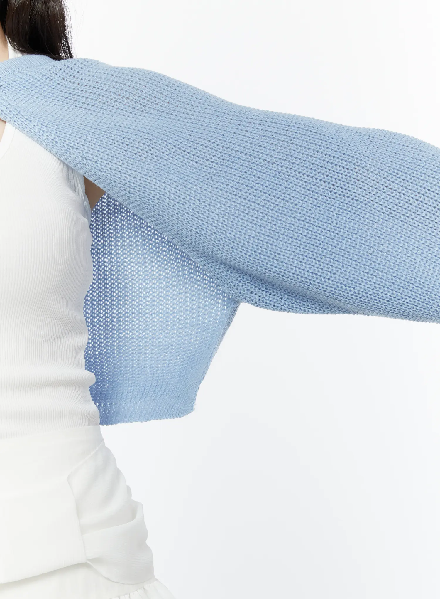 Tie-Front Knit Bolero Cardigan IY511 - Image 6