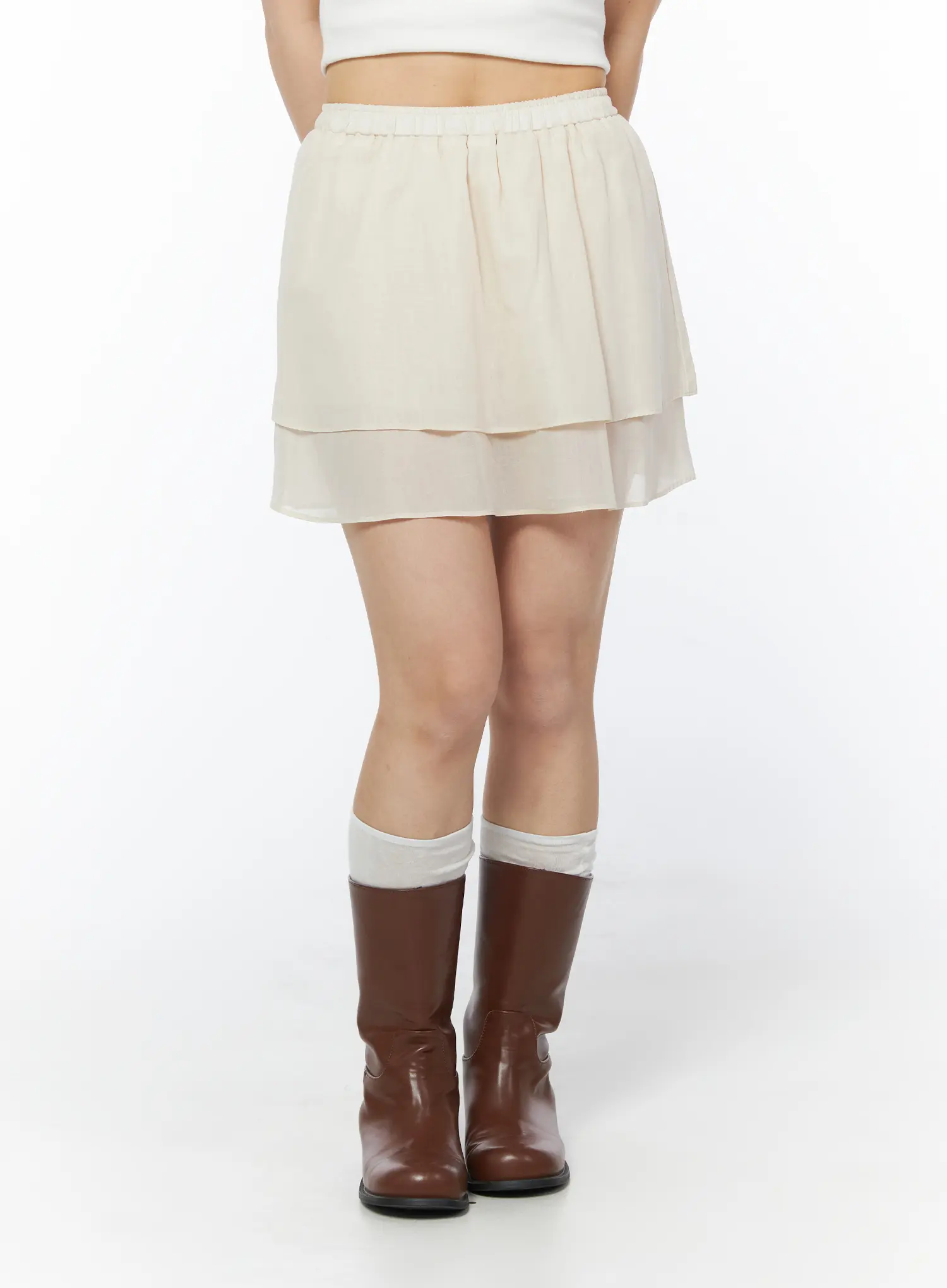 Tiered Flare Mini Skirt CY522 - Image 9
