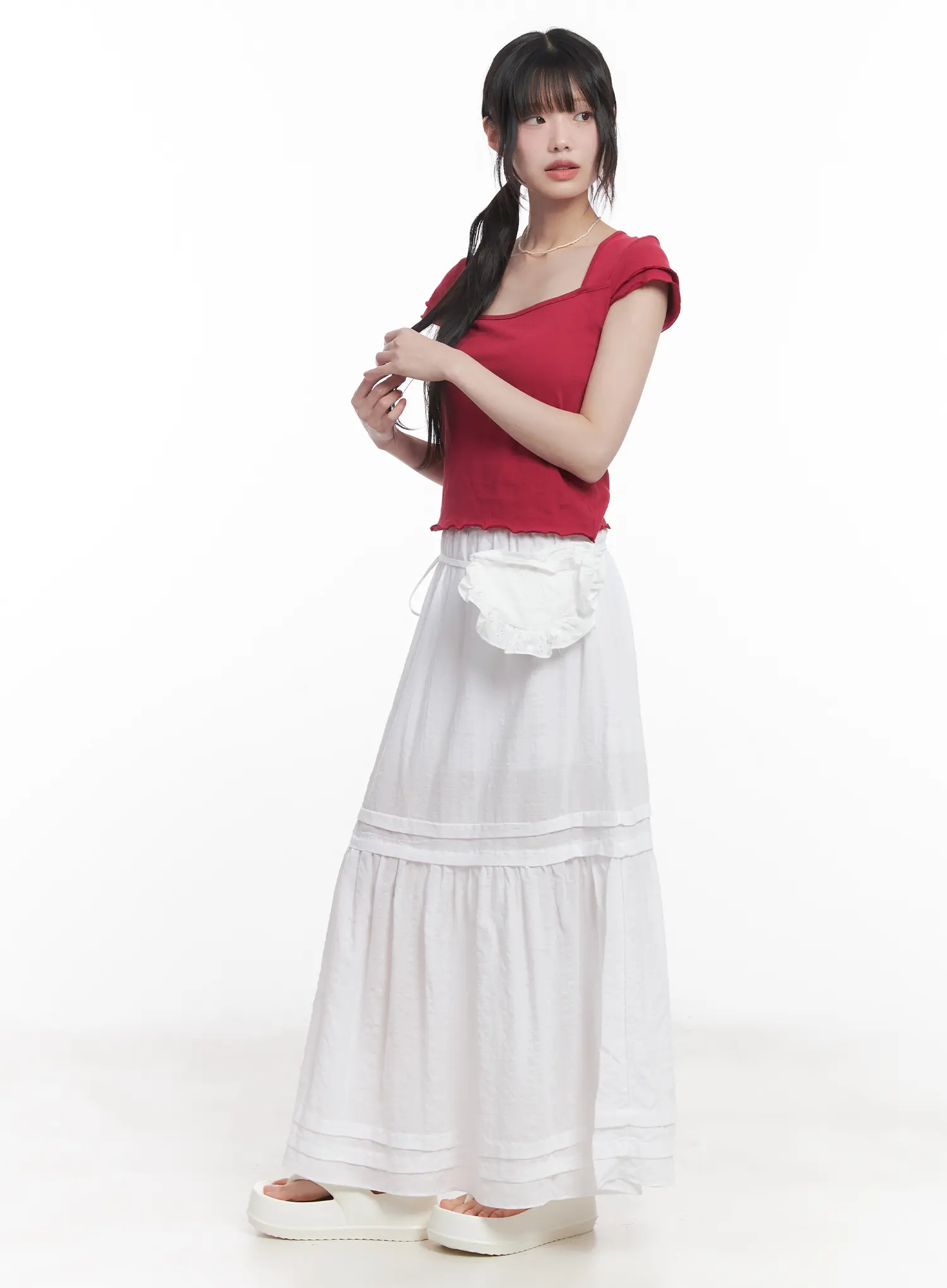 Tiered Flowy Maxi Skirt CU519 - Image 9