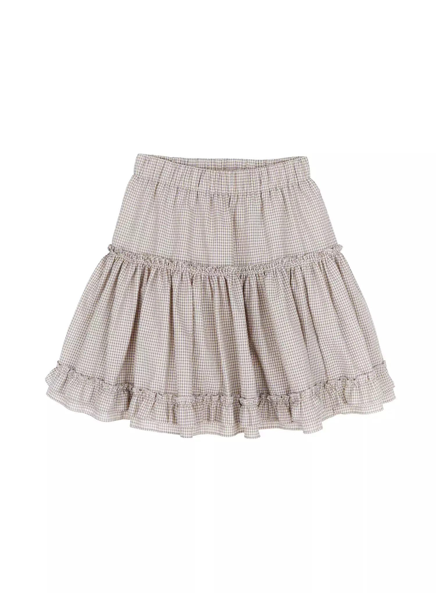 Tiered Plaid Frill Midi Skirt IA523 - Image 13