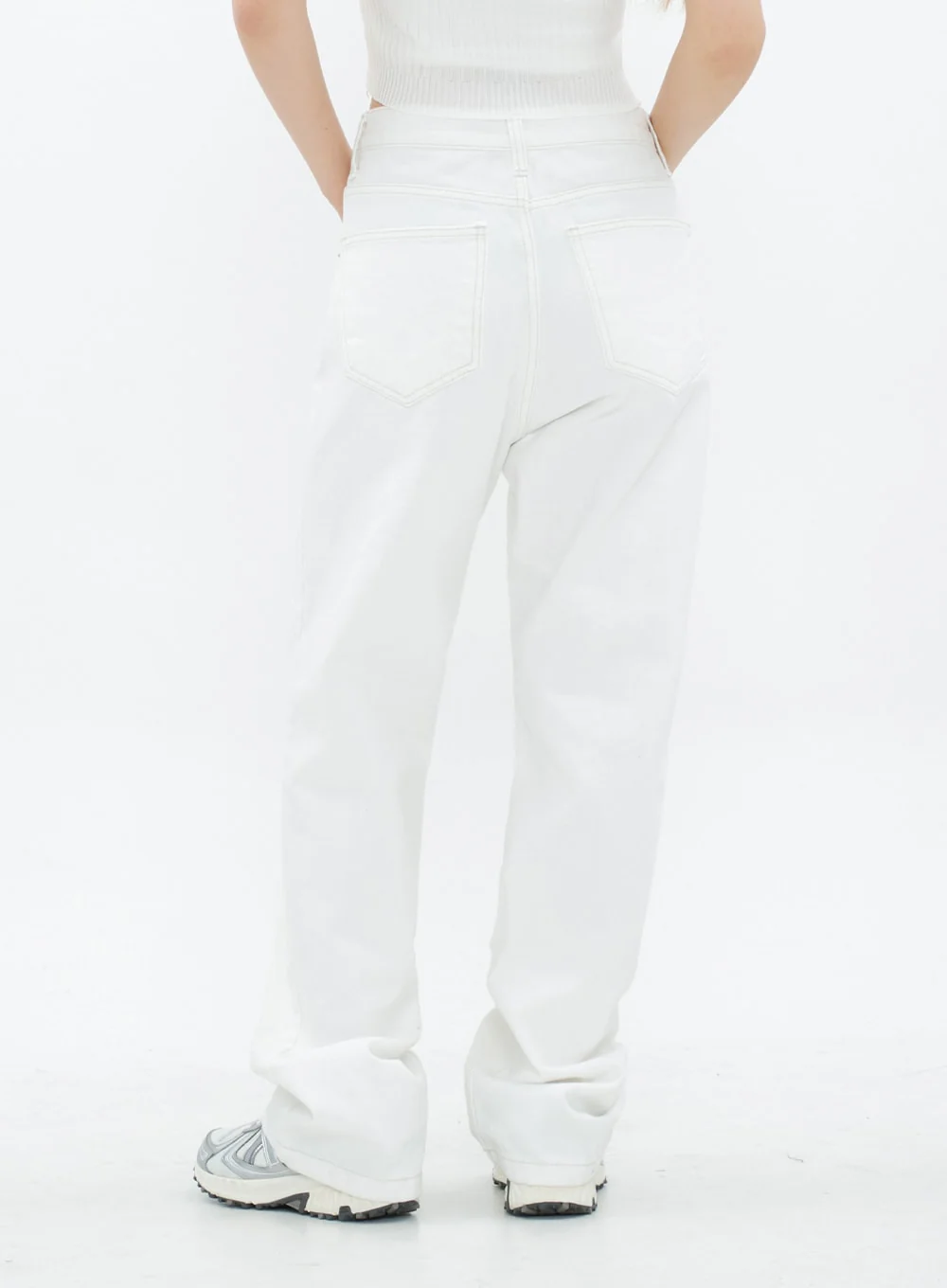 Torn Wide Leg Jeans CM18 - Image 6