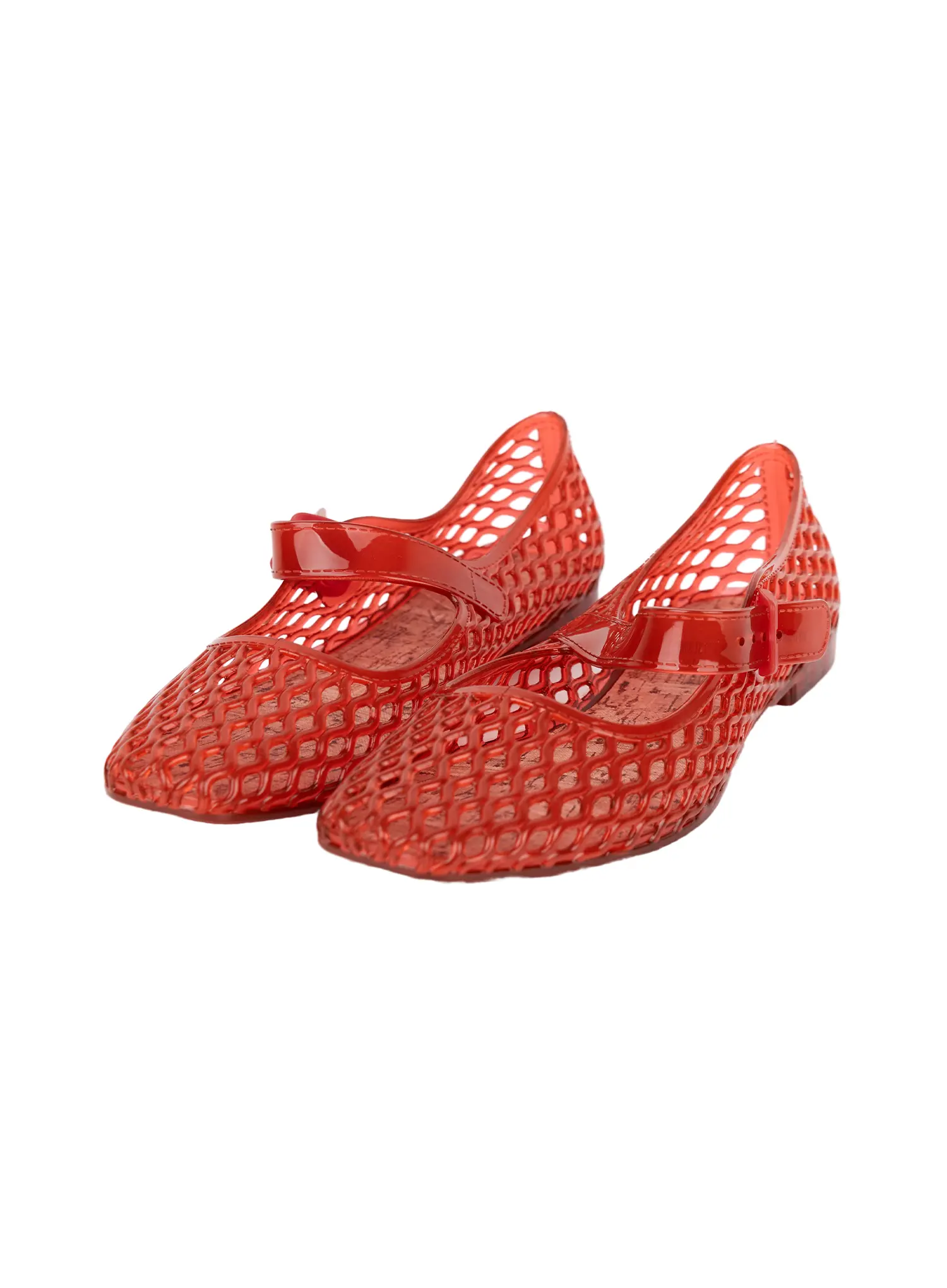Transparent Mesh Ballet Flats CY514 - Image 7