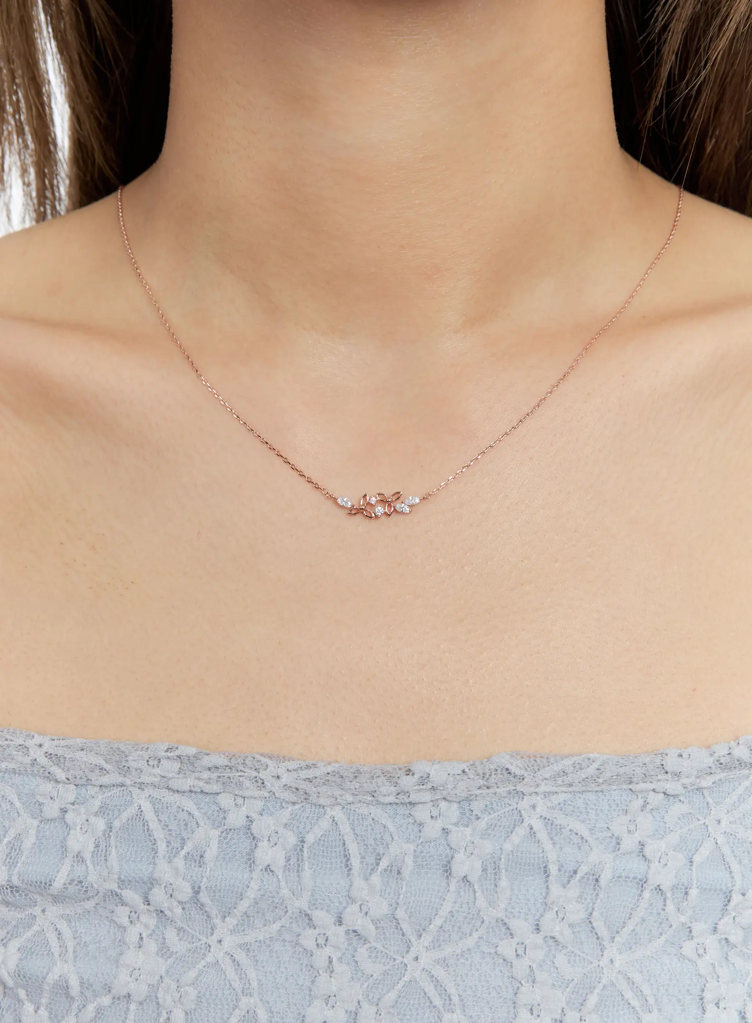 Trefoil Petal Necklace IS517 - Image 2