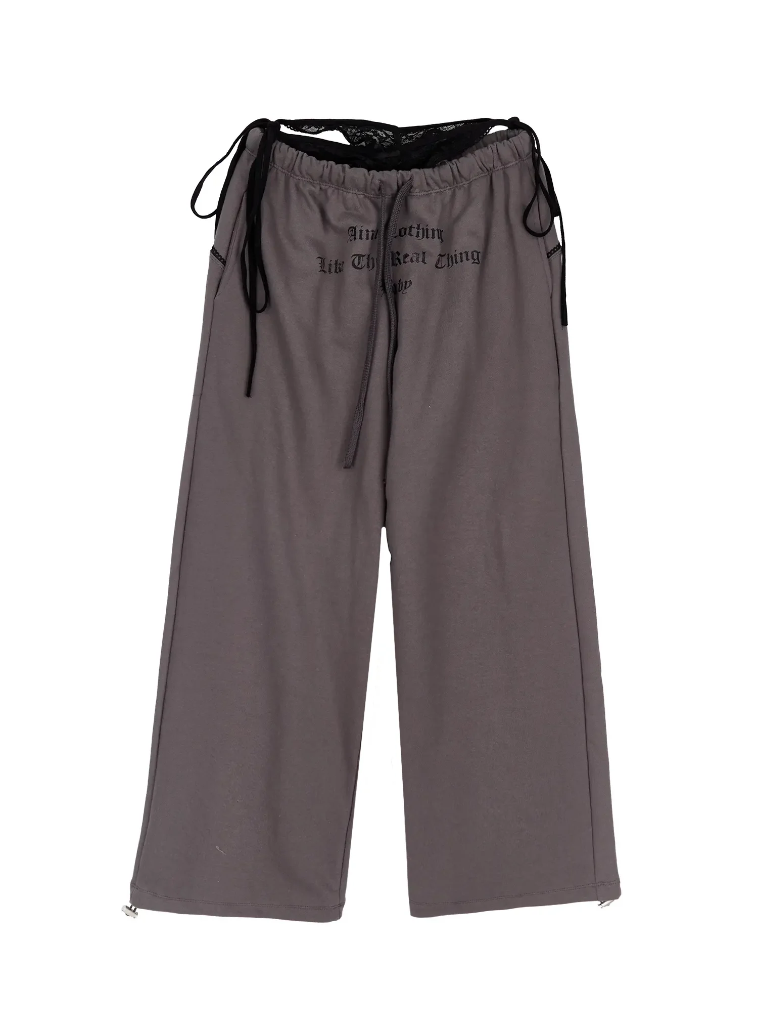 Trendy Lace-Up Wide Leg Sweatpants IU509 - Image 14