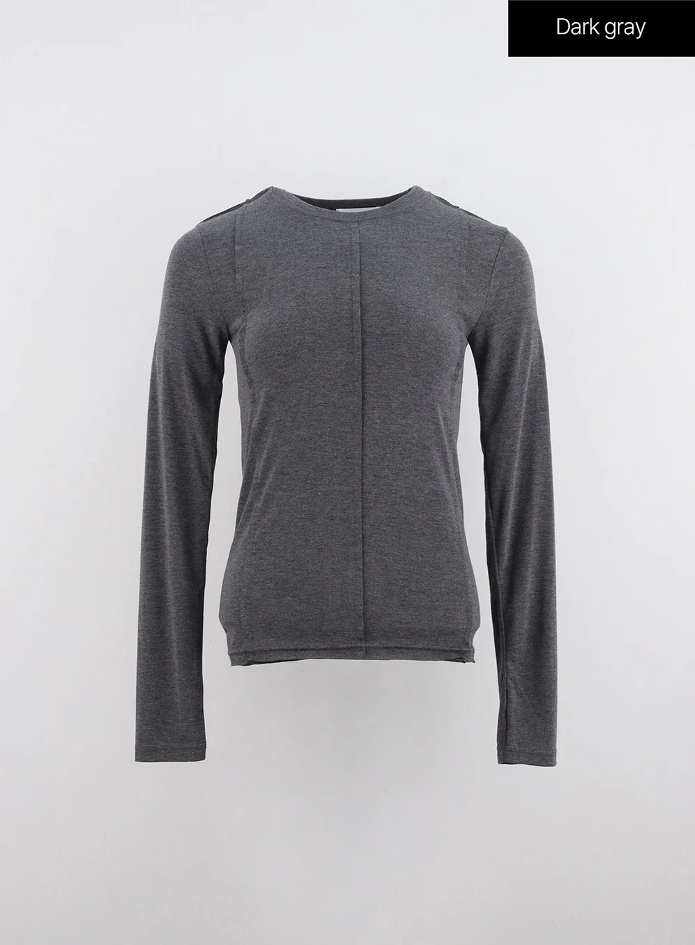 Trim Round Neck Long Sleeve Tee IO320 - Image 10