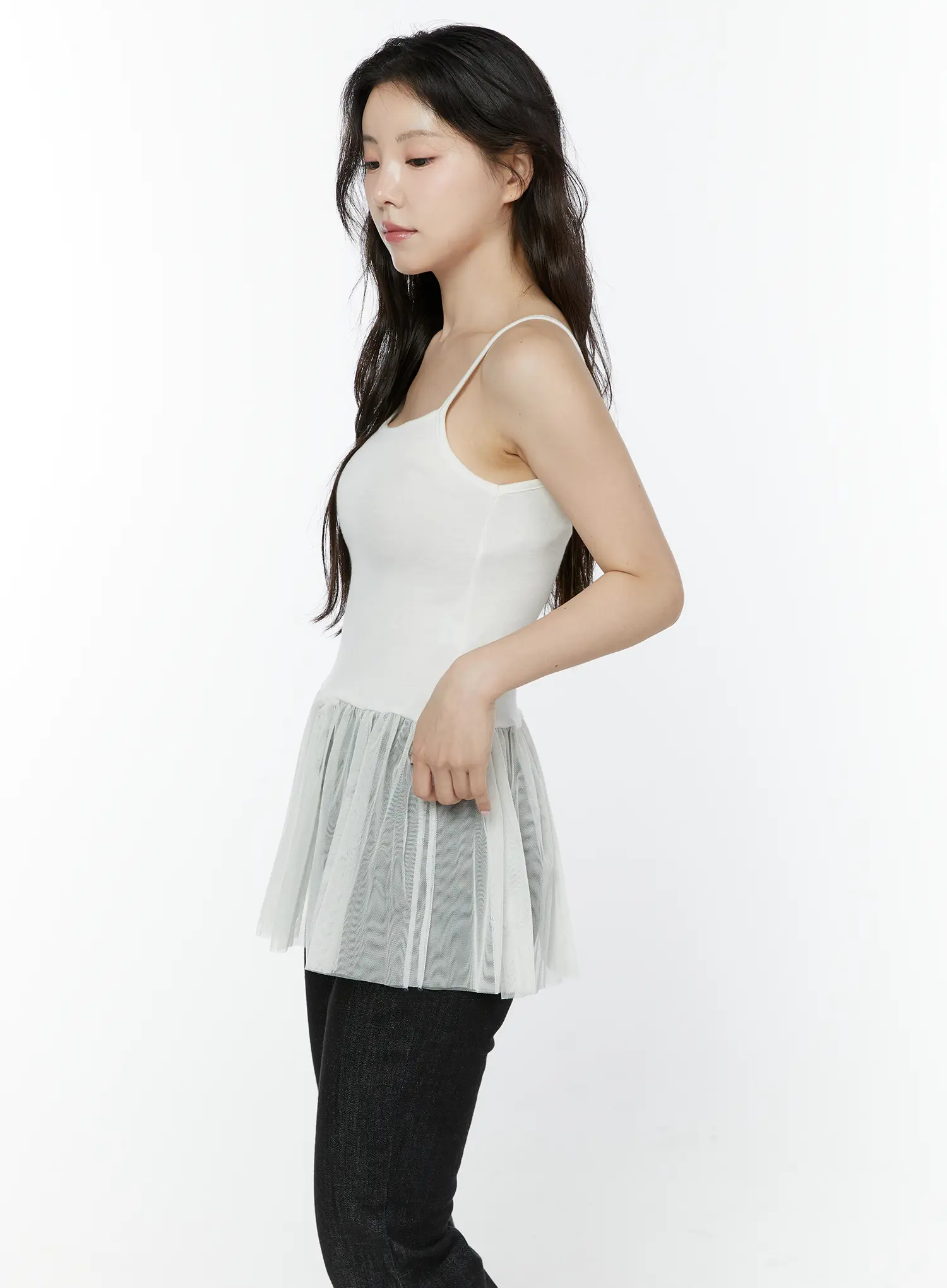 Tulle Layered Cami Top IY511 - Image 10