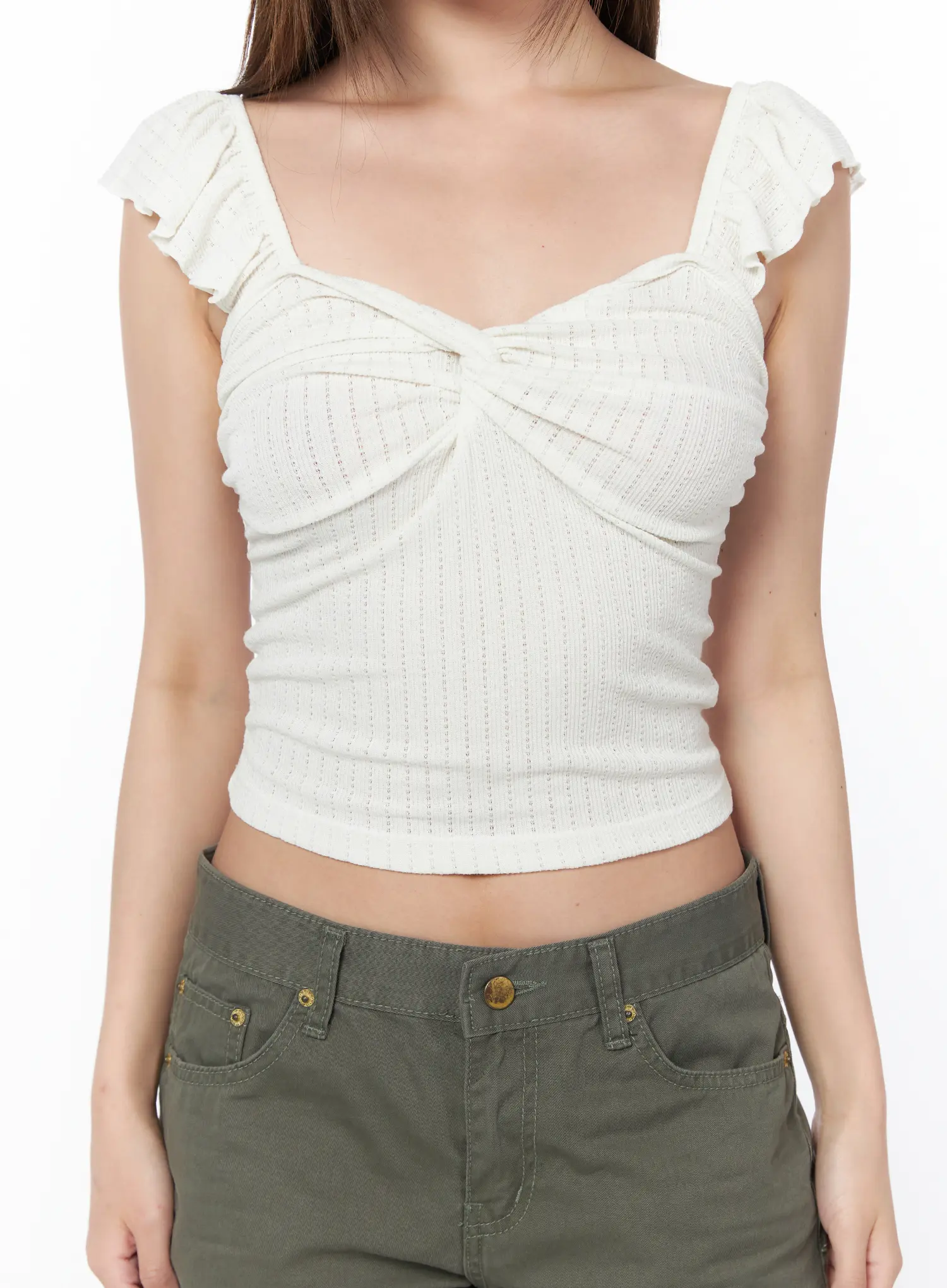 Twist Front Sleeveless Top CY529 - Image 7