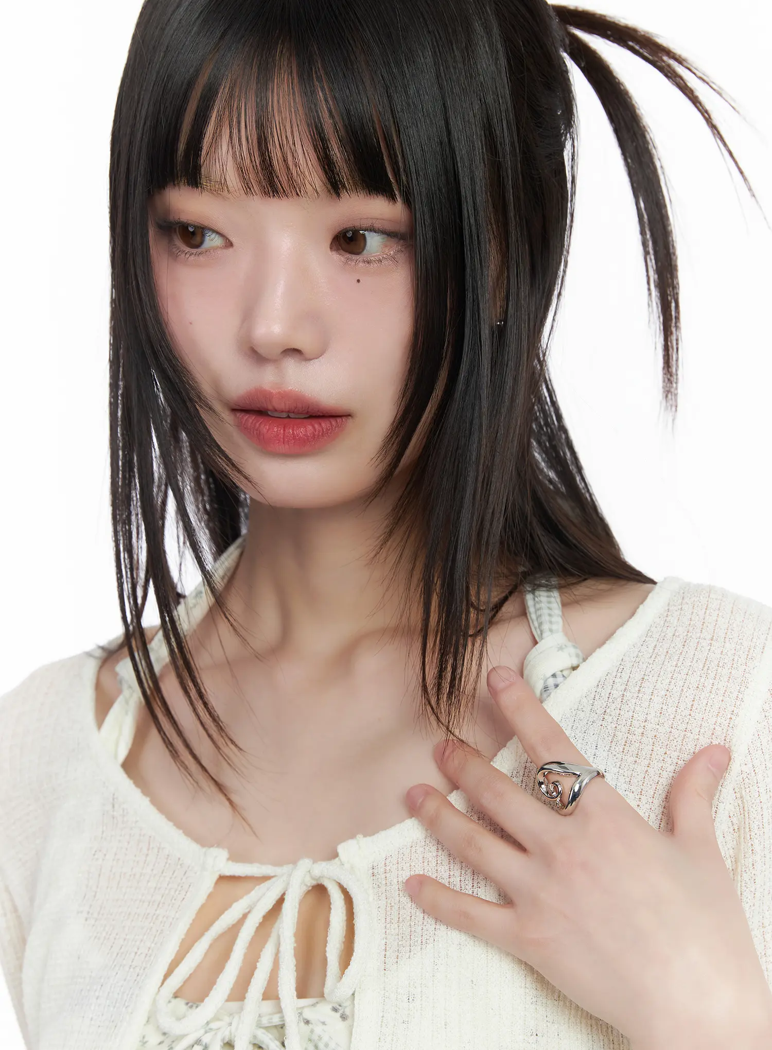 Twisted Big Heart Ring CM524 - Image 3
