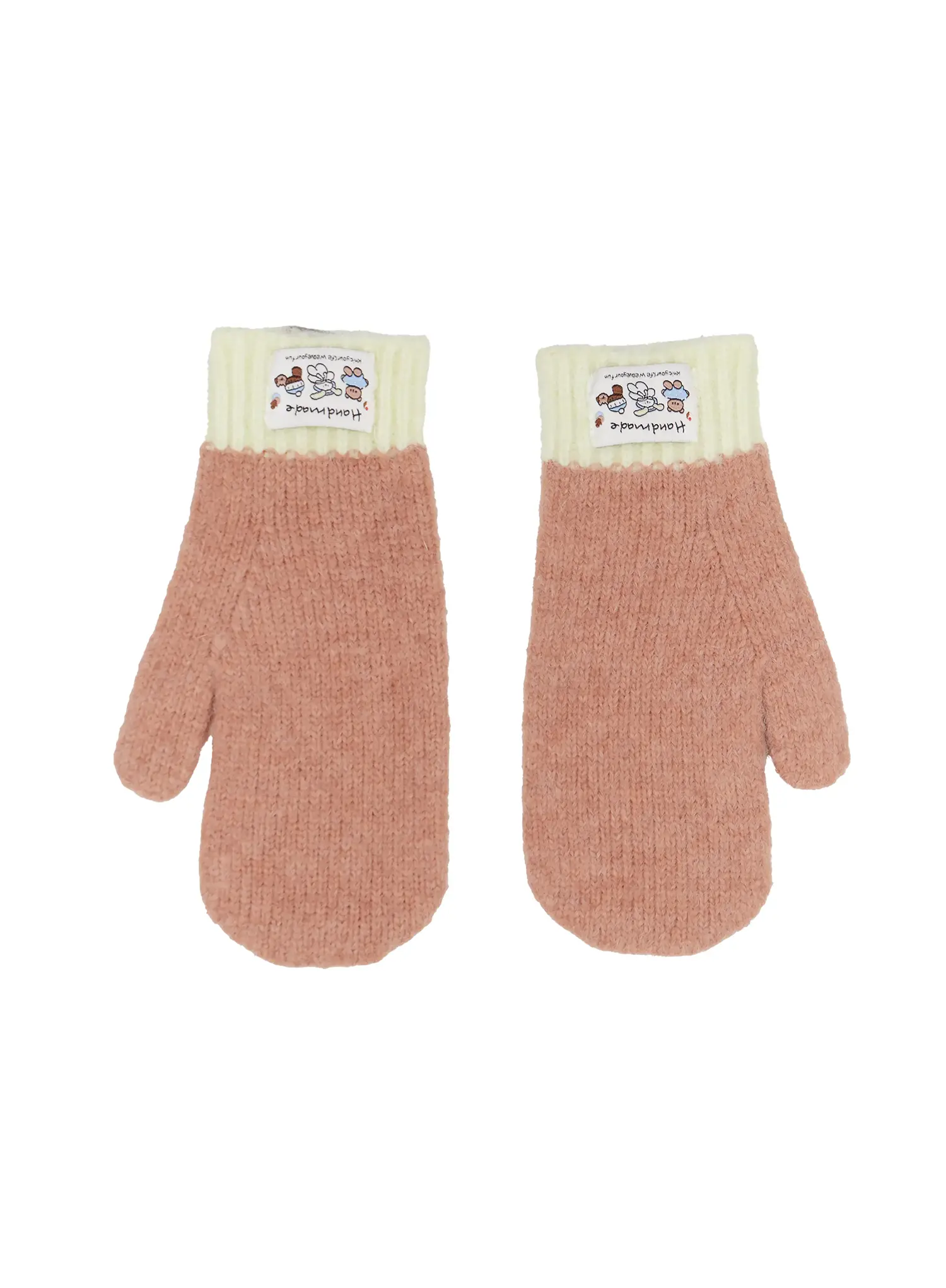 Two-Tone Doll Patch Mittens IN510 - Image 5
