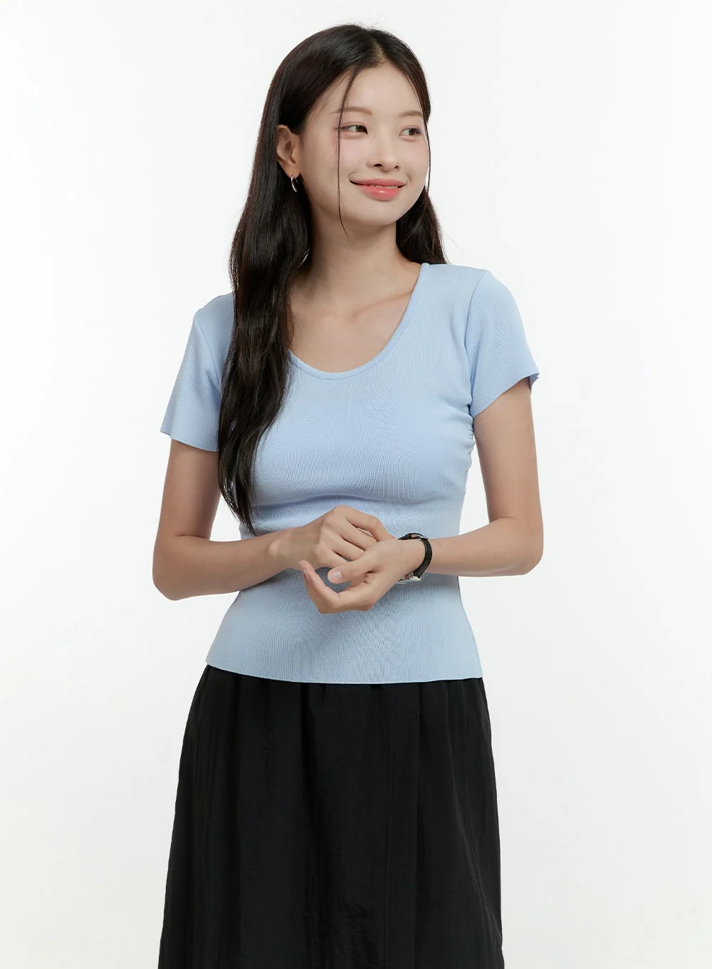 U-Neck Slim Fit Top OL430 - Image 2