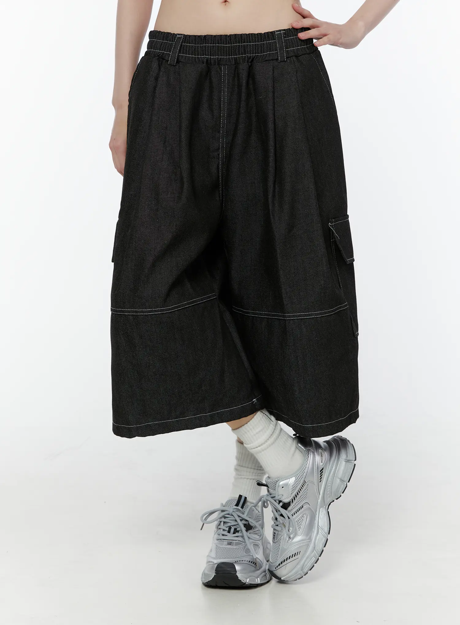 Ultra Wide-Leg Jorts CU505 - Image 2