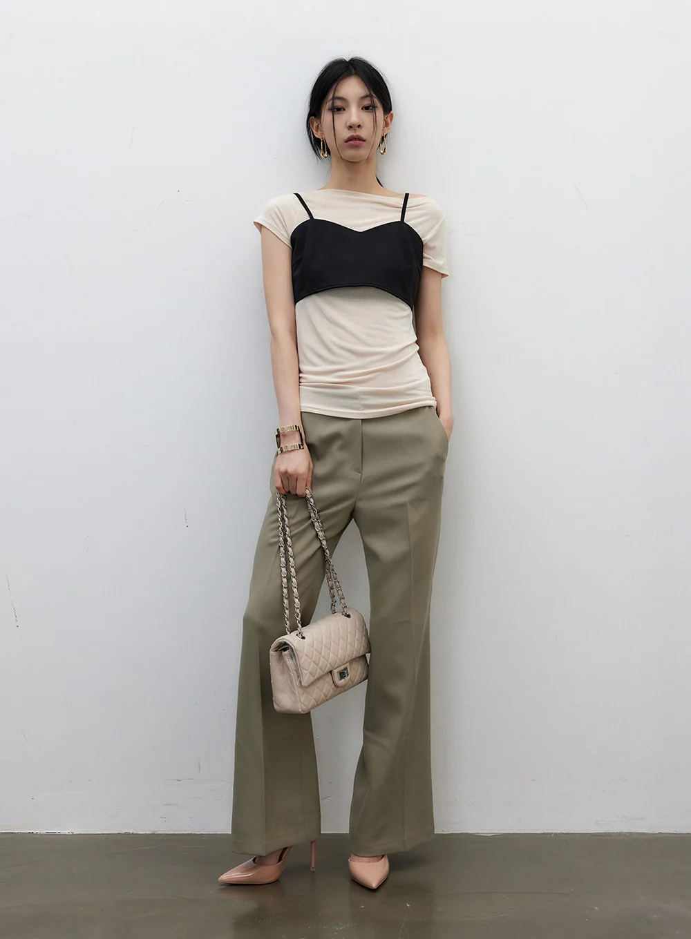Unbalanced Off-Shoulder Tee IY331 - Image 8