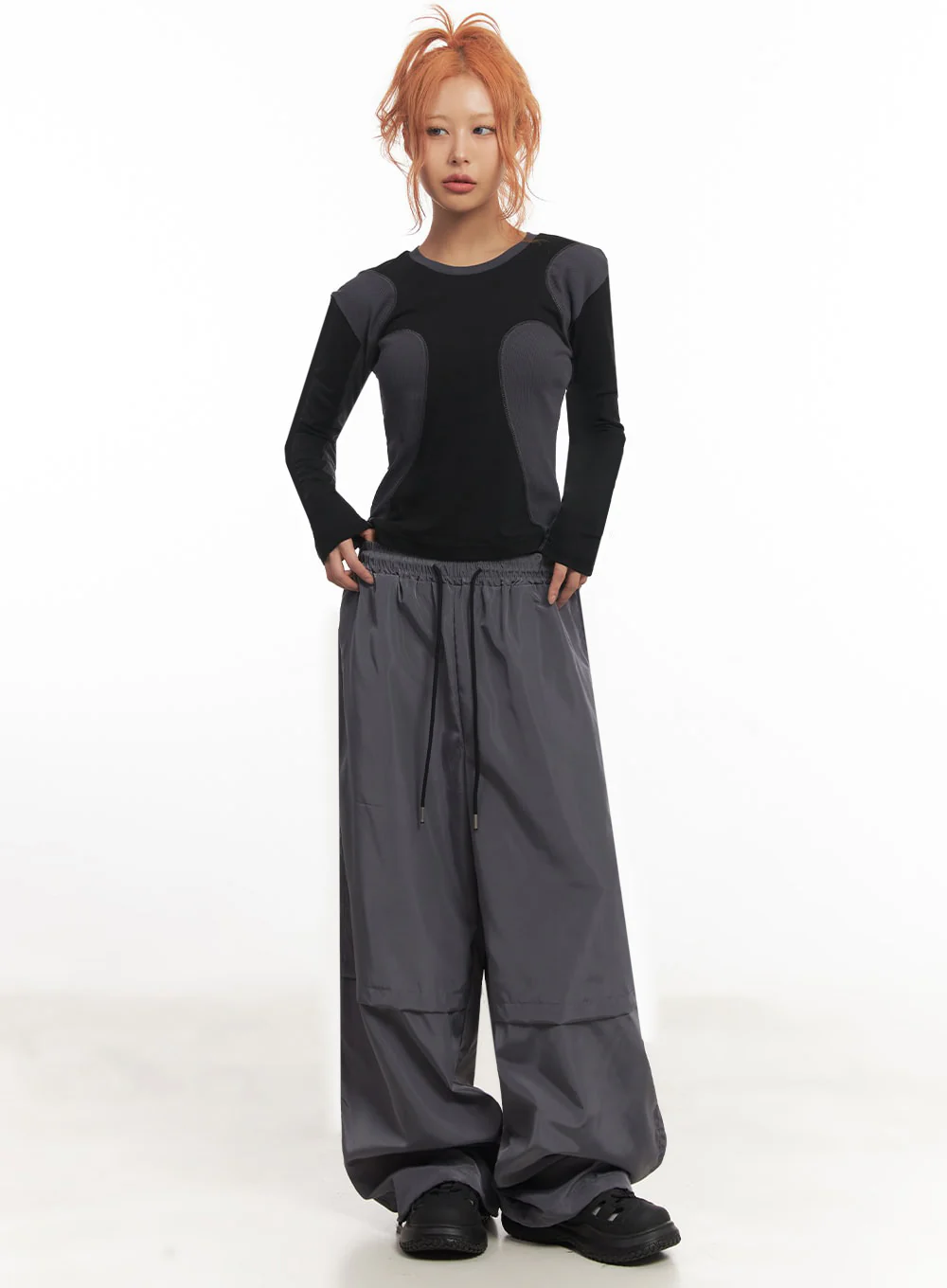Urban Stitch Long-Sleeve Top IA517 - Image 2