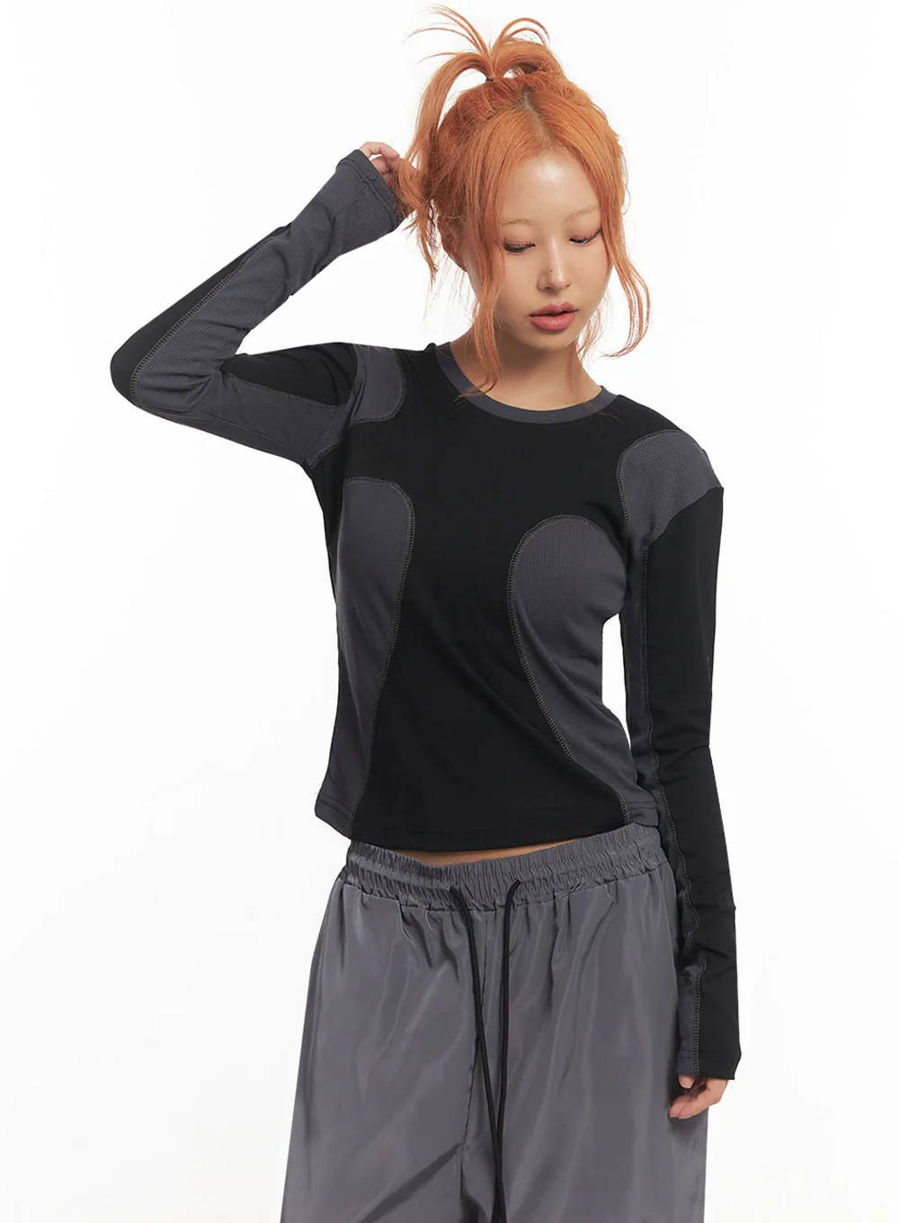 Urban Stitch Long-Sleeve Top IA517 - Image 6