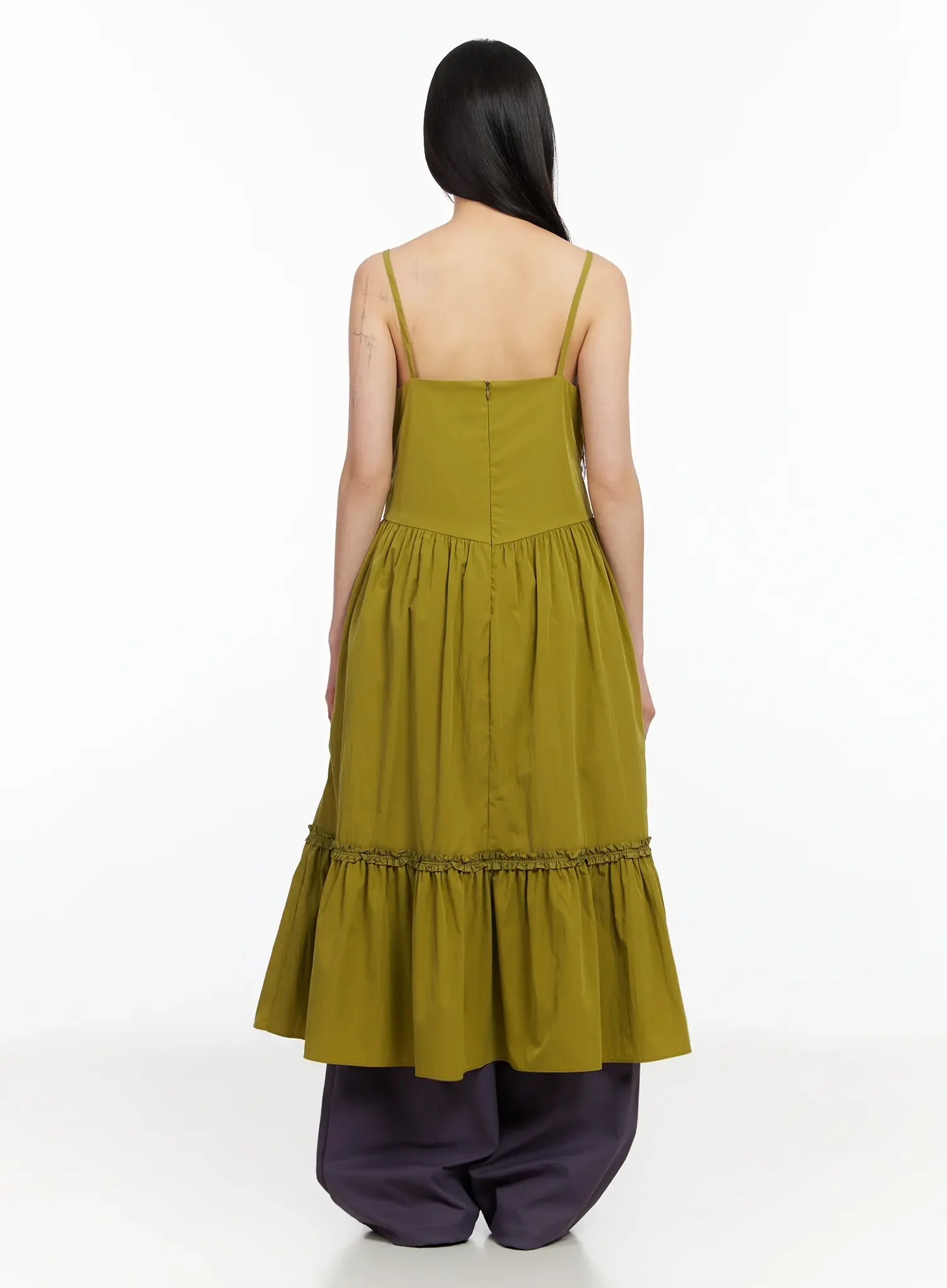V-Neck Frill Maxi Dress IA523 - Image 12