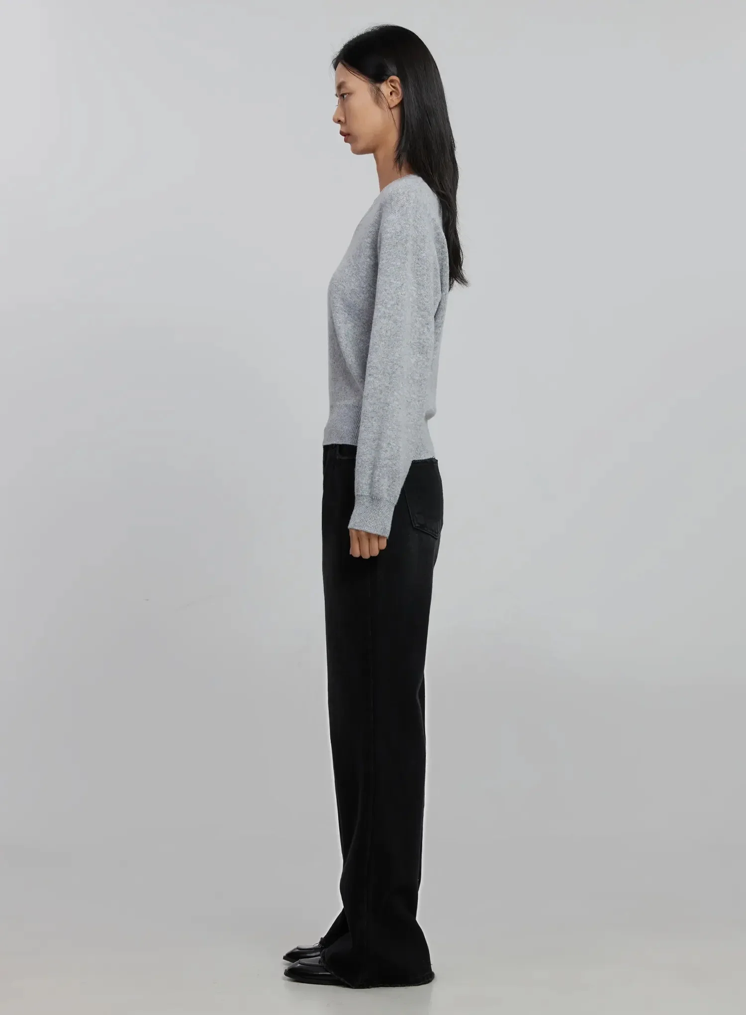 V-Neck Knit Sweater ID516 - Image 9