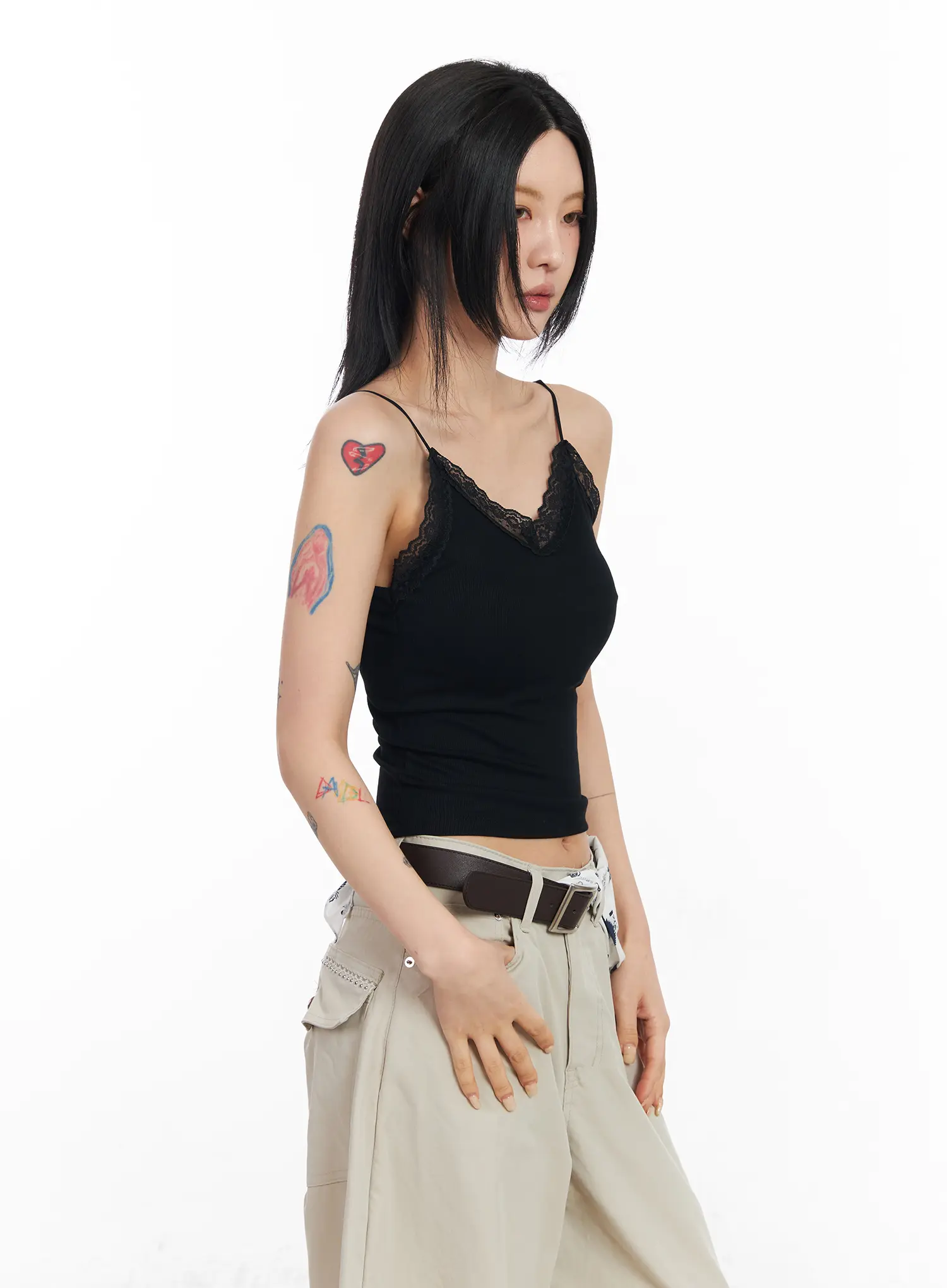 V-Neck Lace Camisole Top CF526 - Image 8