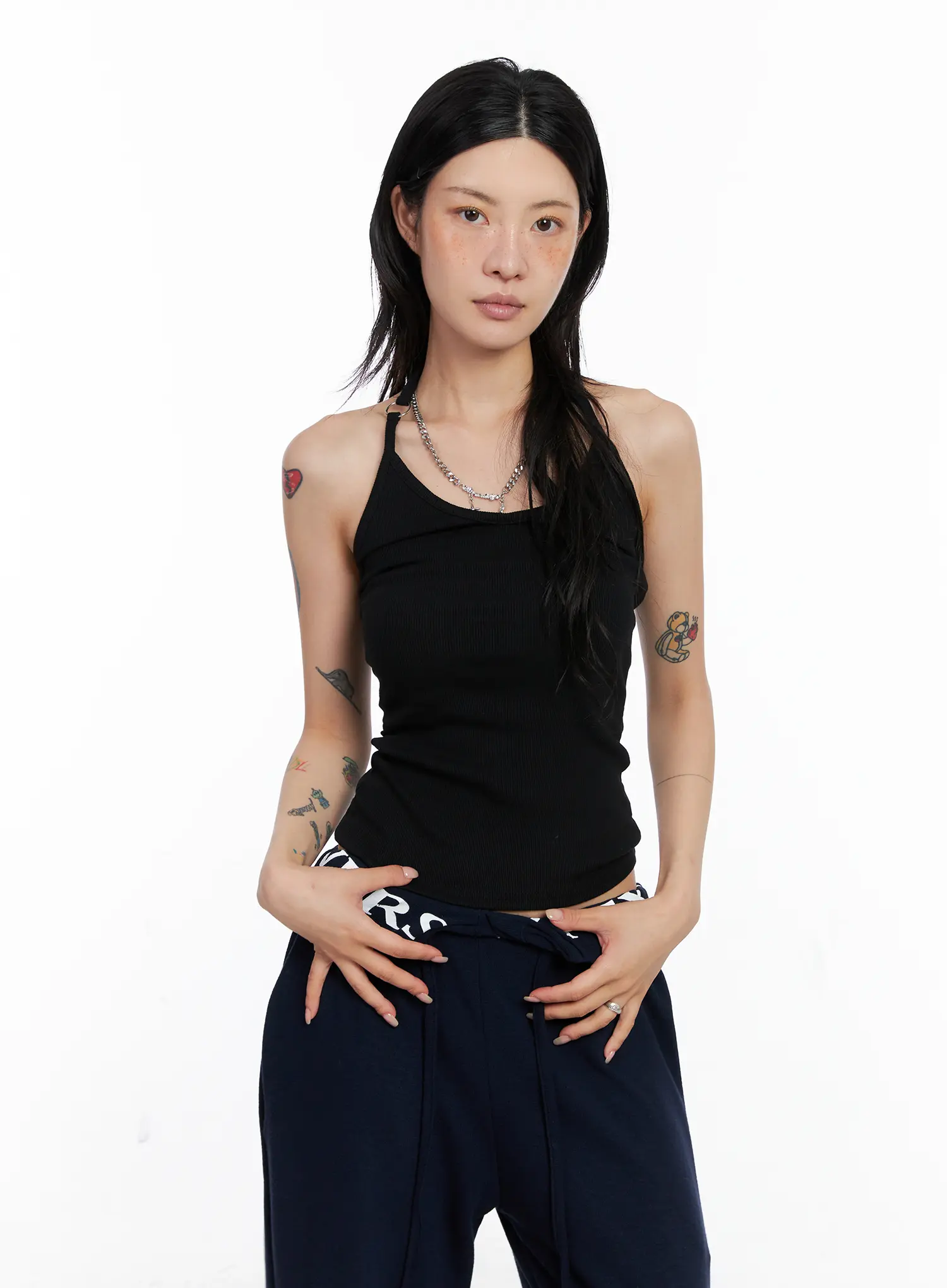 V-Neck Ring Detail Tank Top CS526 - Image 11