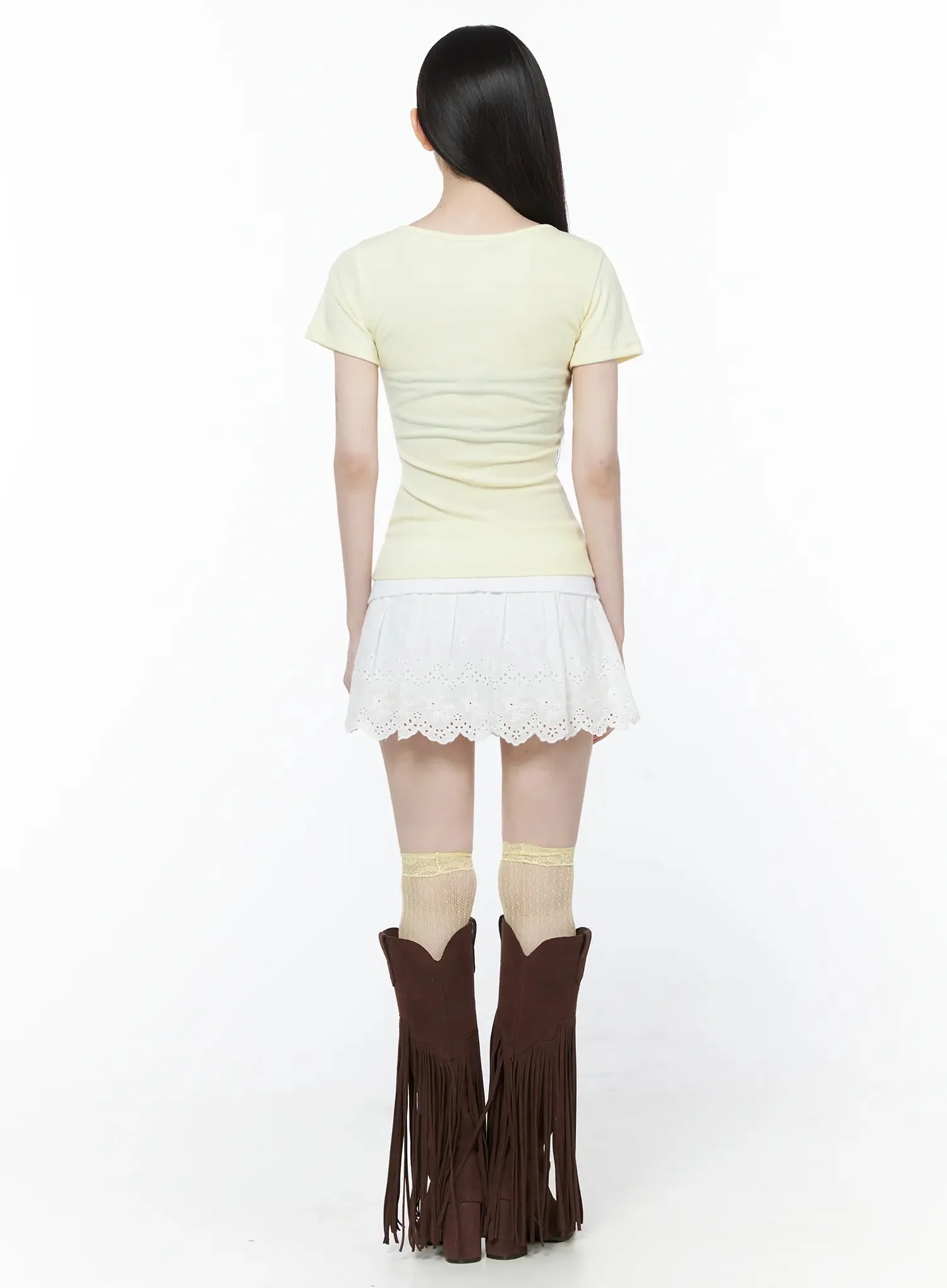 V-Neck Ruched Top IU512 - Image 4