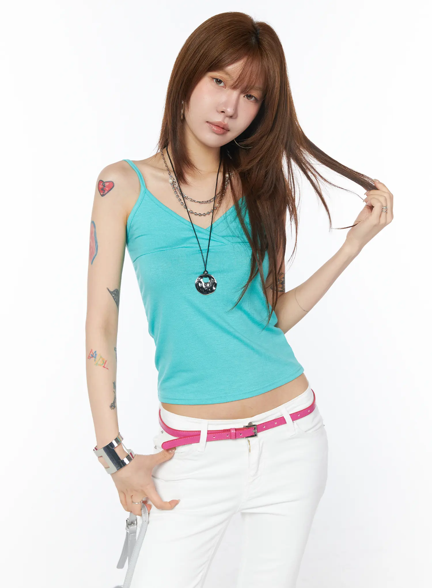 V-Neck Sleeveless Top CY527