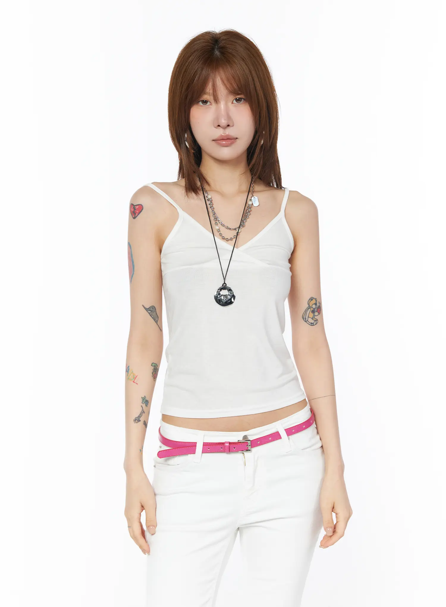 V-Neck Sleeveless Top CY527 - Image 2