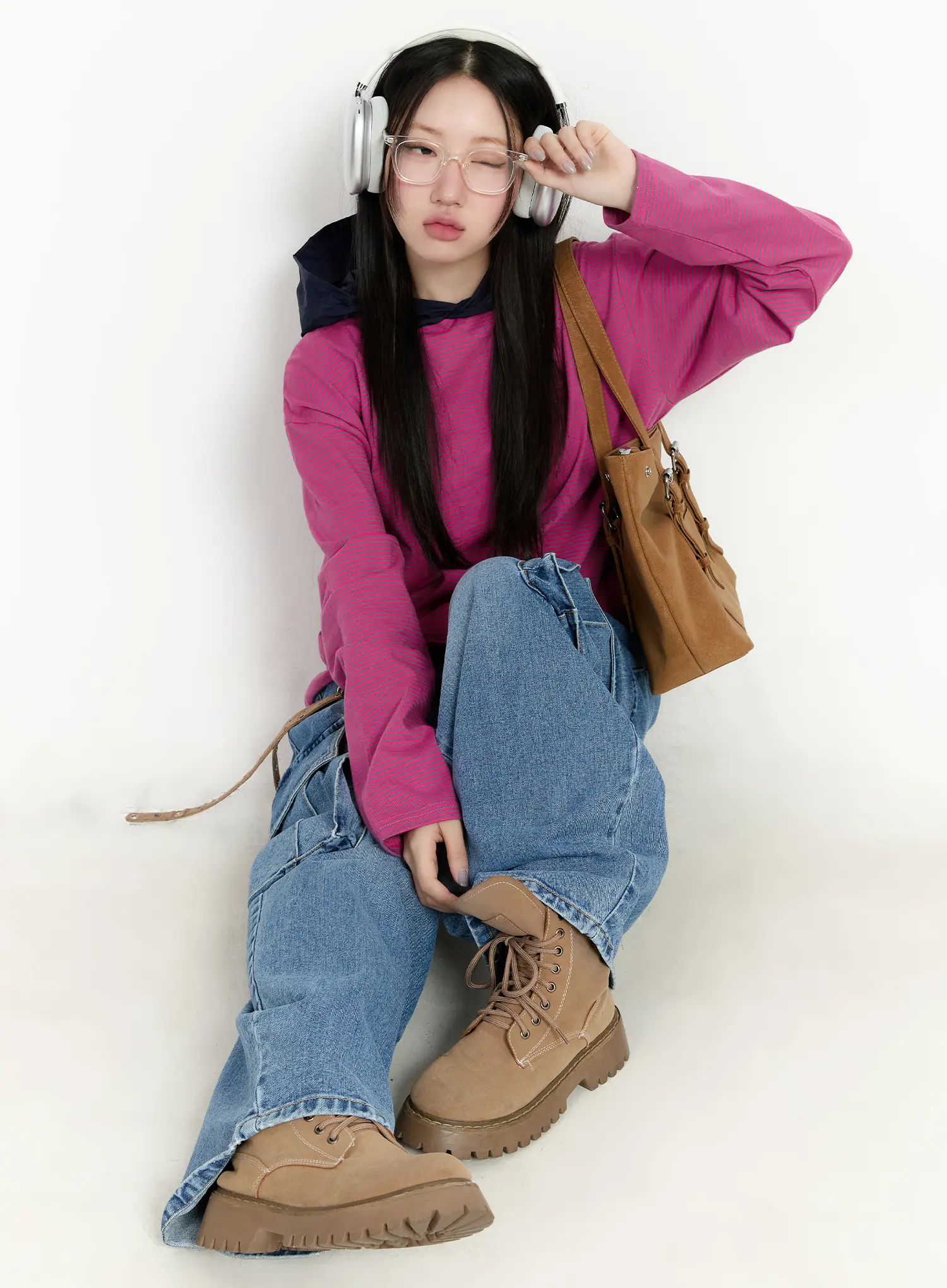 Valeria Wide Leg Cargo Jeans CM511 - Image 8