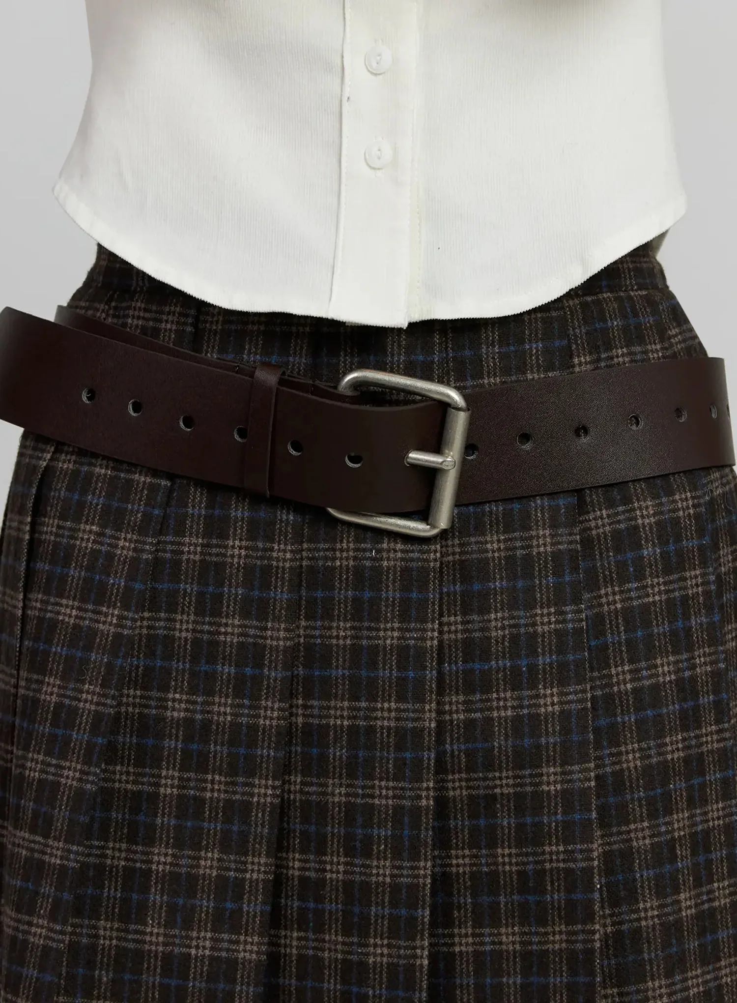 Vegan Leather Bold Belt IJ502