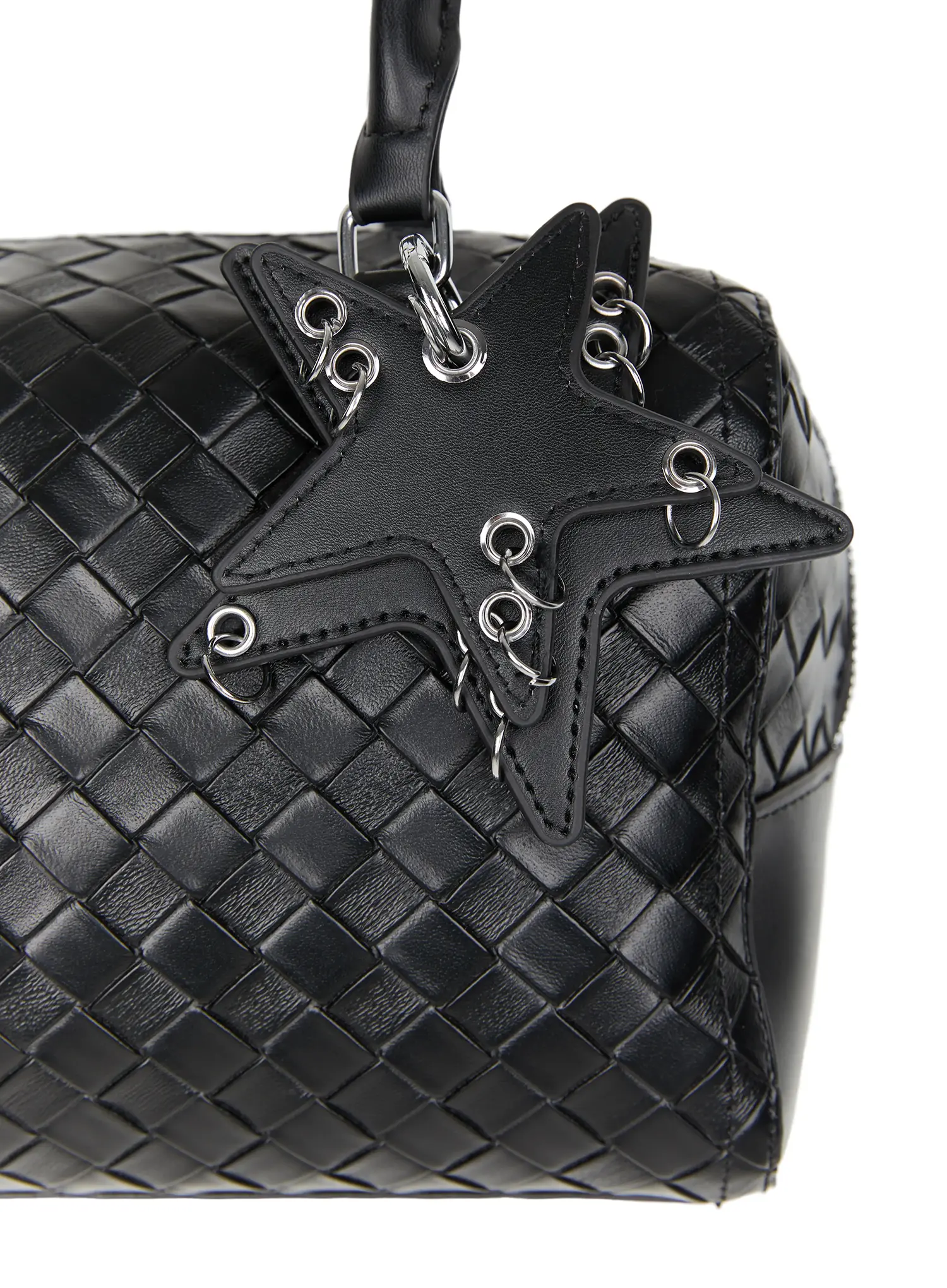 Vegan Leather Shoulder Bag With Keychain CU517 - Image 10