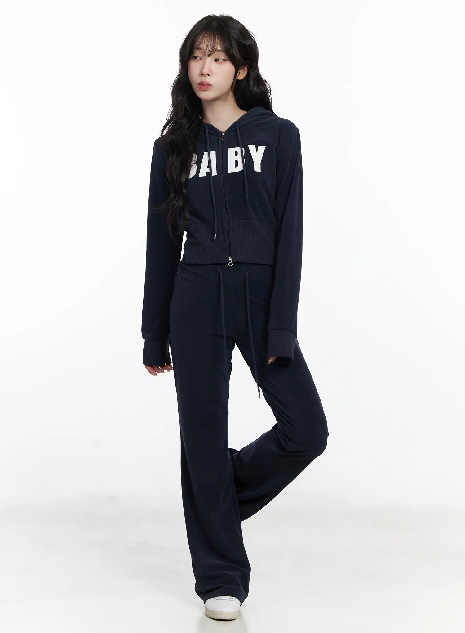 Velour Bootcut Track Pants CJ526 - Image 5