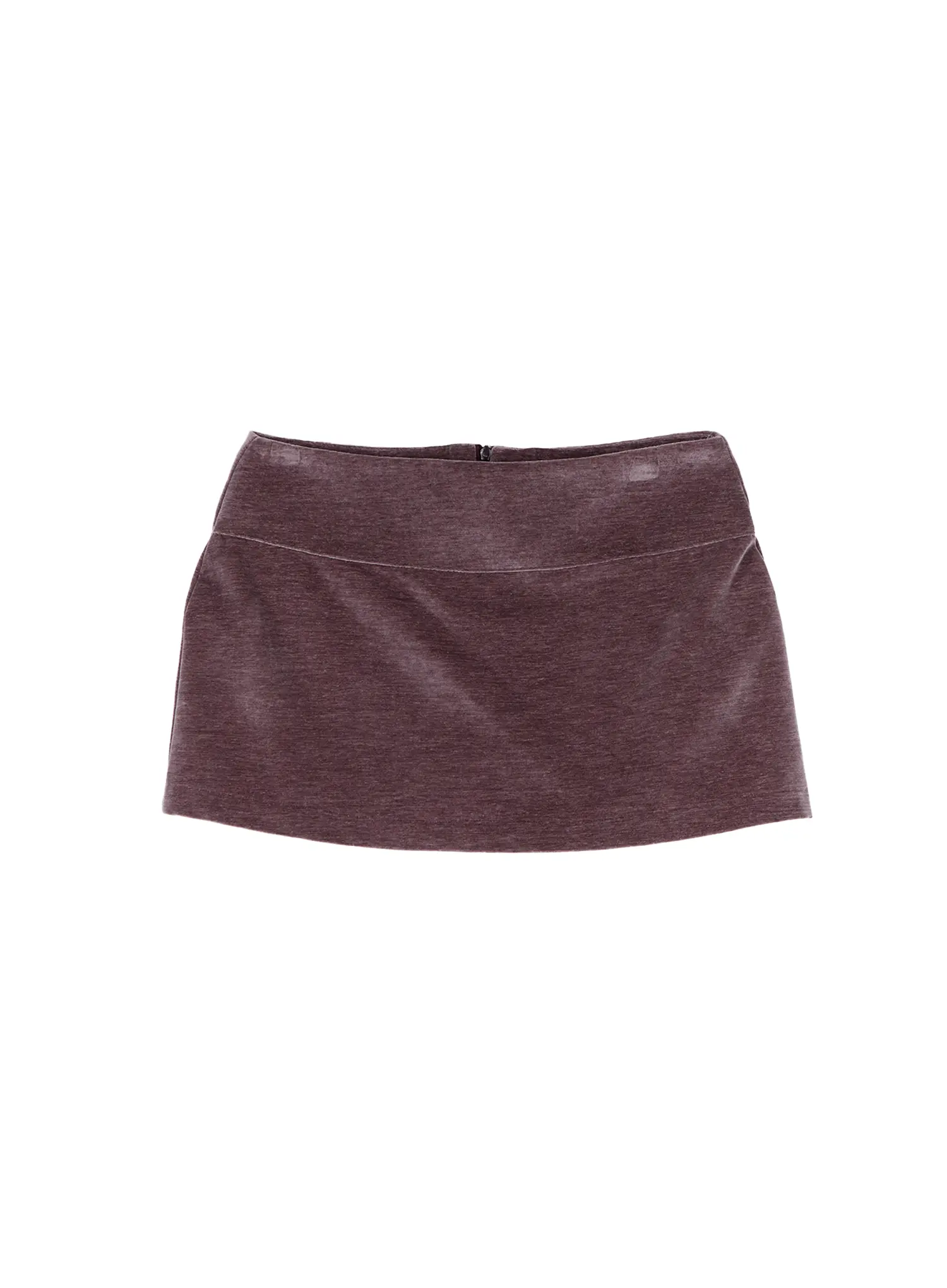 Velvet Low-Rise Mini Skirt IJ502 - Image 15