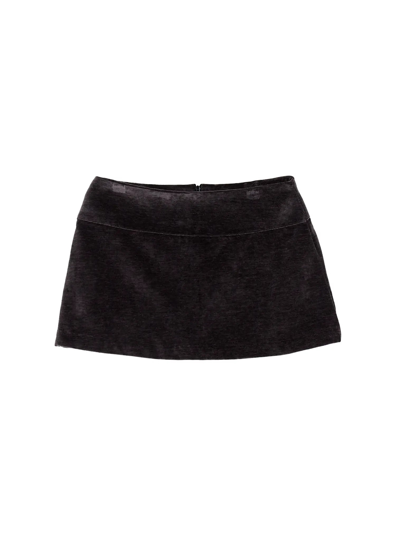 Velvet Low-Rise Mini Skirt IJ502 - Image 16