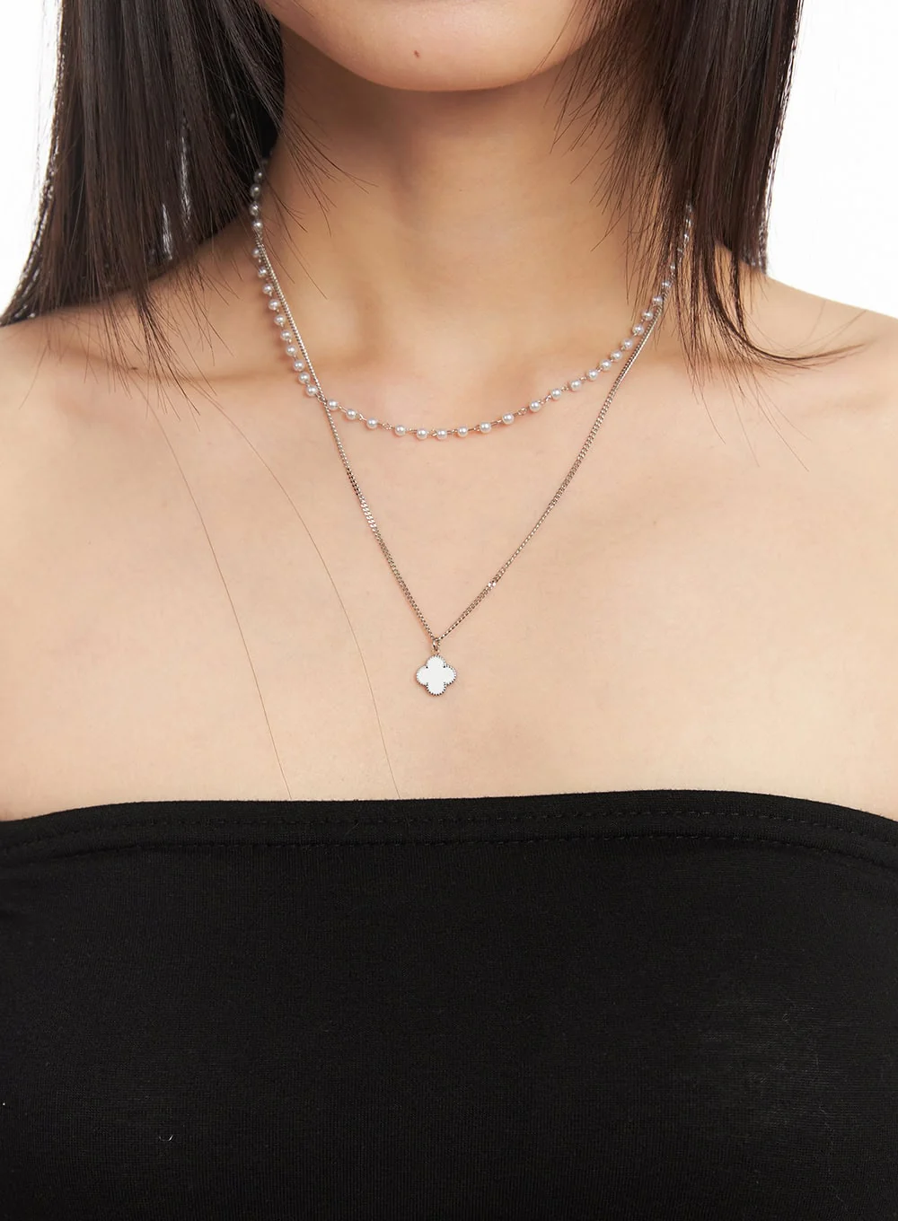 Verona Double Layer Necklace IM531 - Image 2