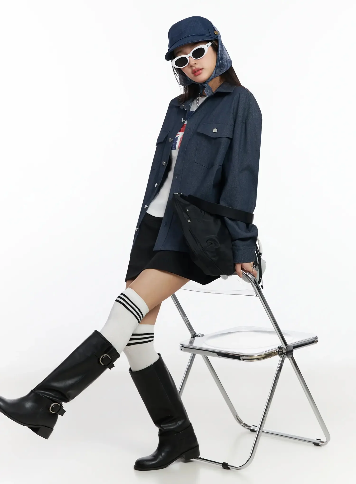 Versatile Denim Shirt Jacket IM530 - Image 15