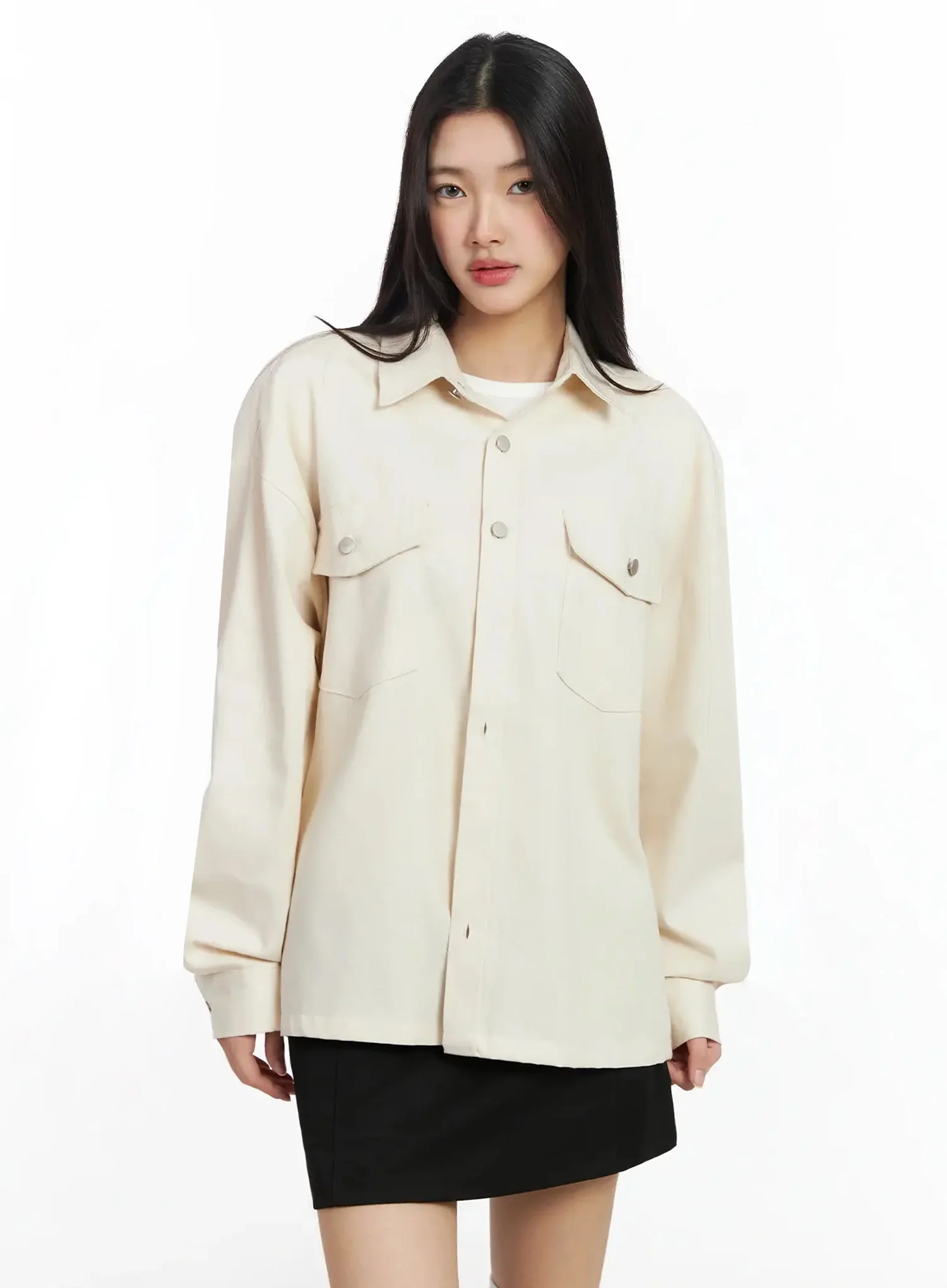 Versatile Denim Shirt Jacket IM530 - Image 16