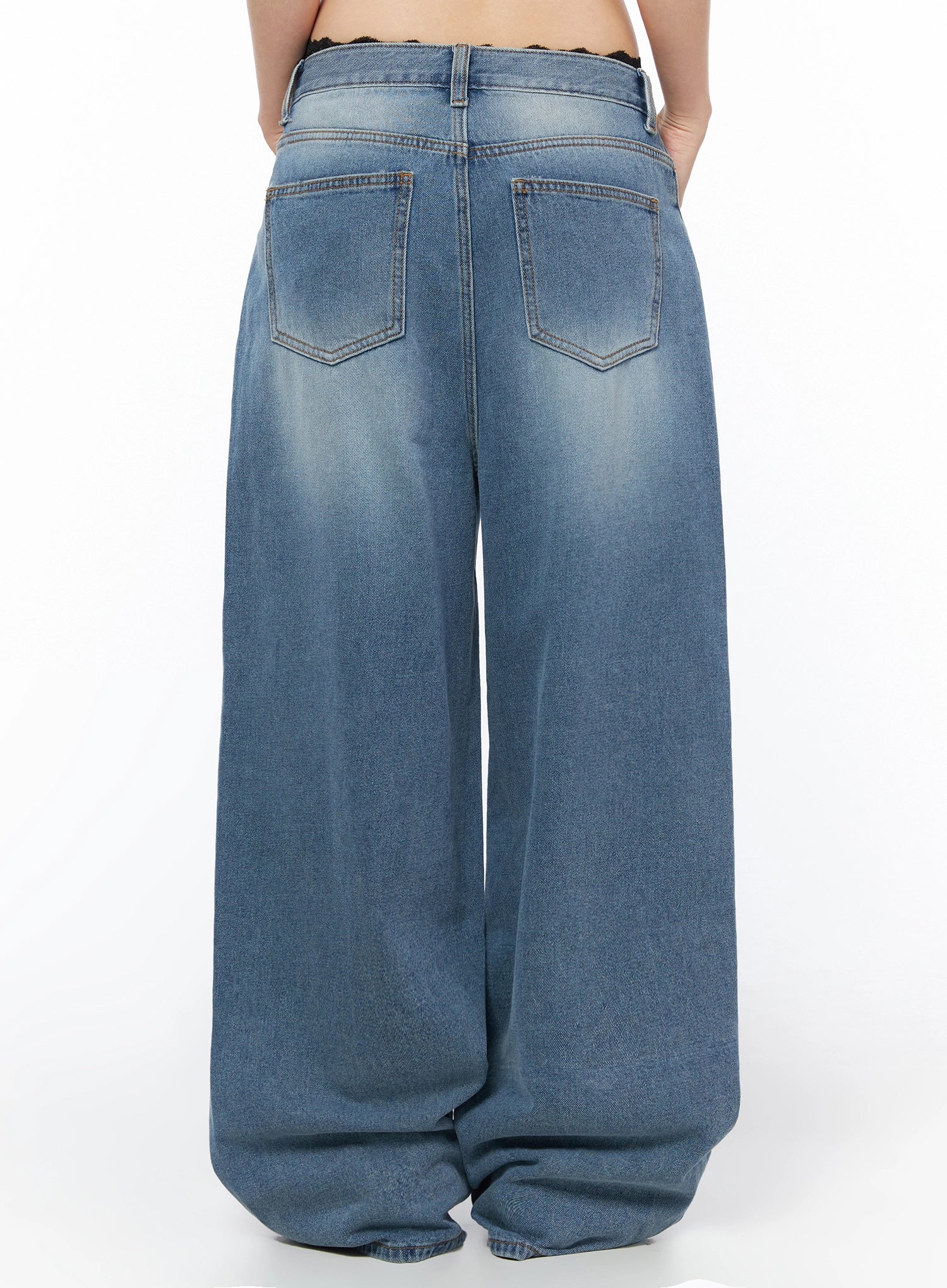 Veya Washed Baggy Jeans IU525 - Image 11