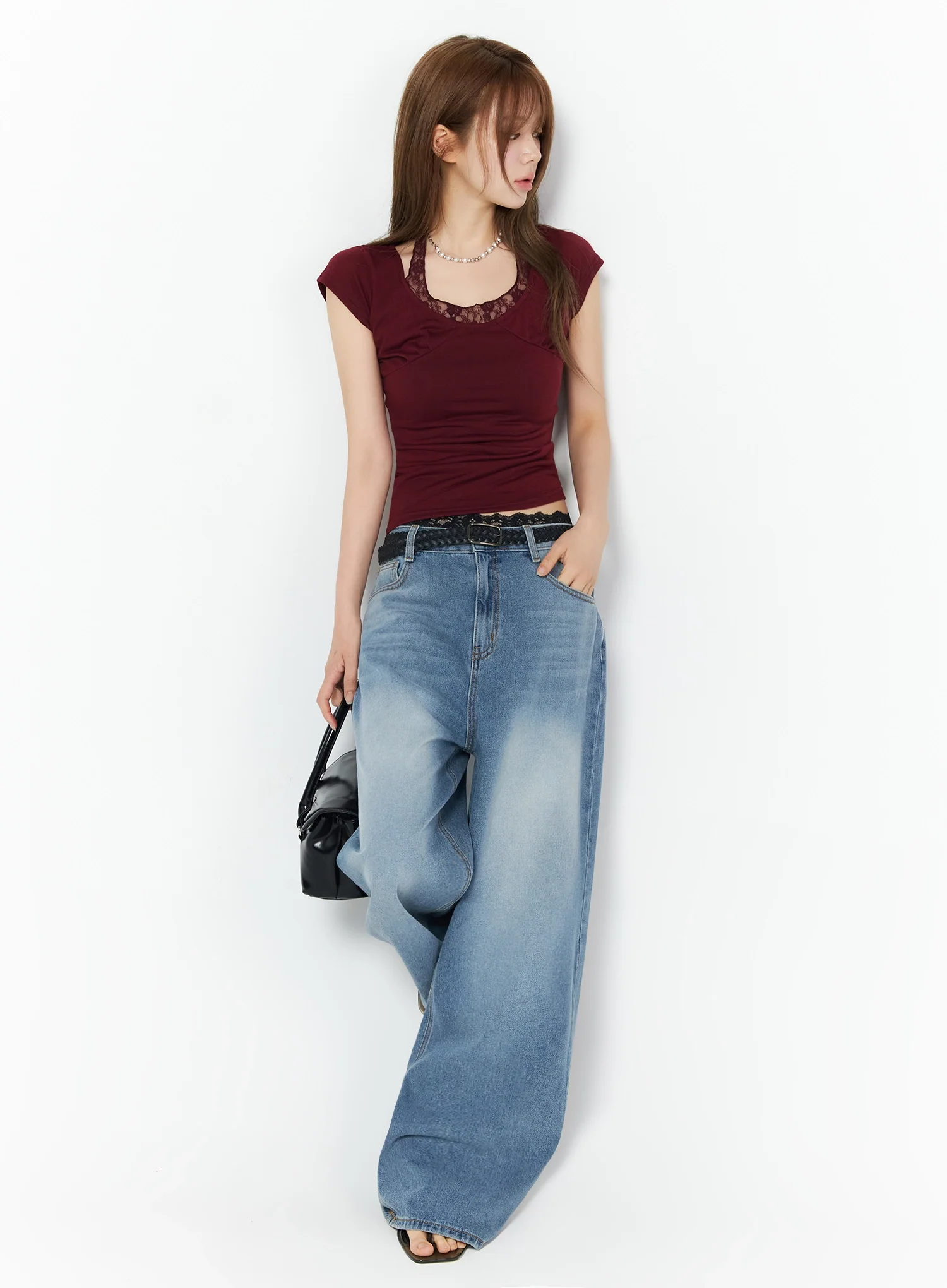 Veya Washed Baggy Jeans IU525 - Image 2