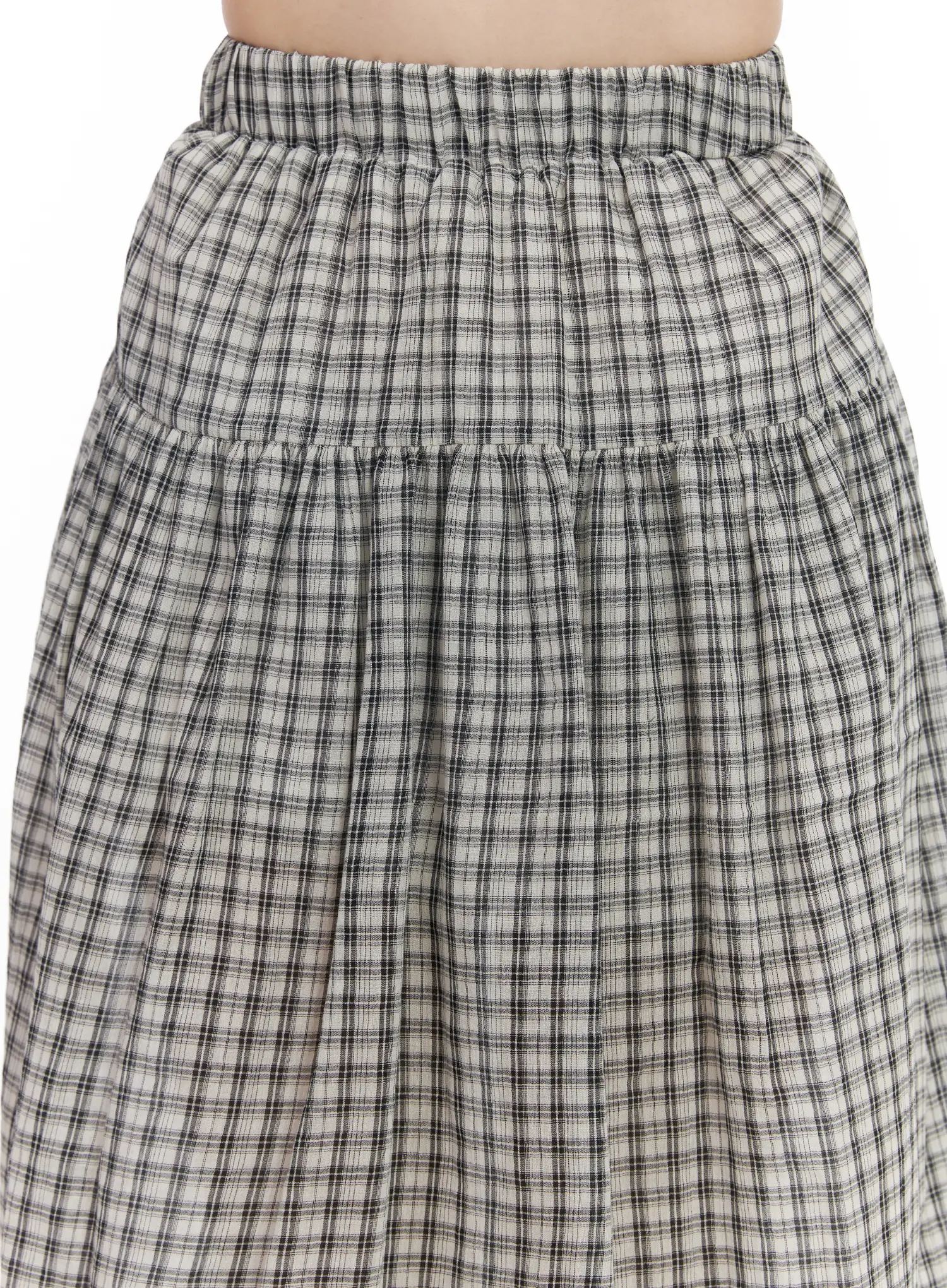 Vintage Plaid Midi Skirt CM513 - Image 10