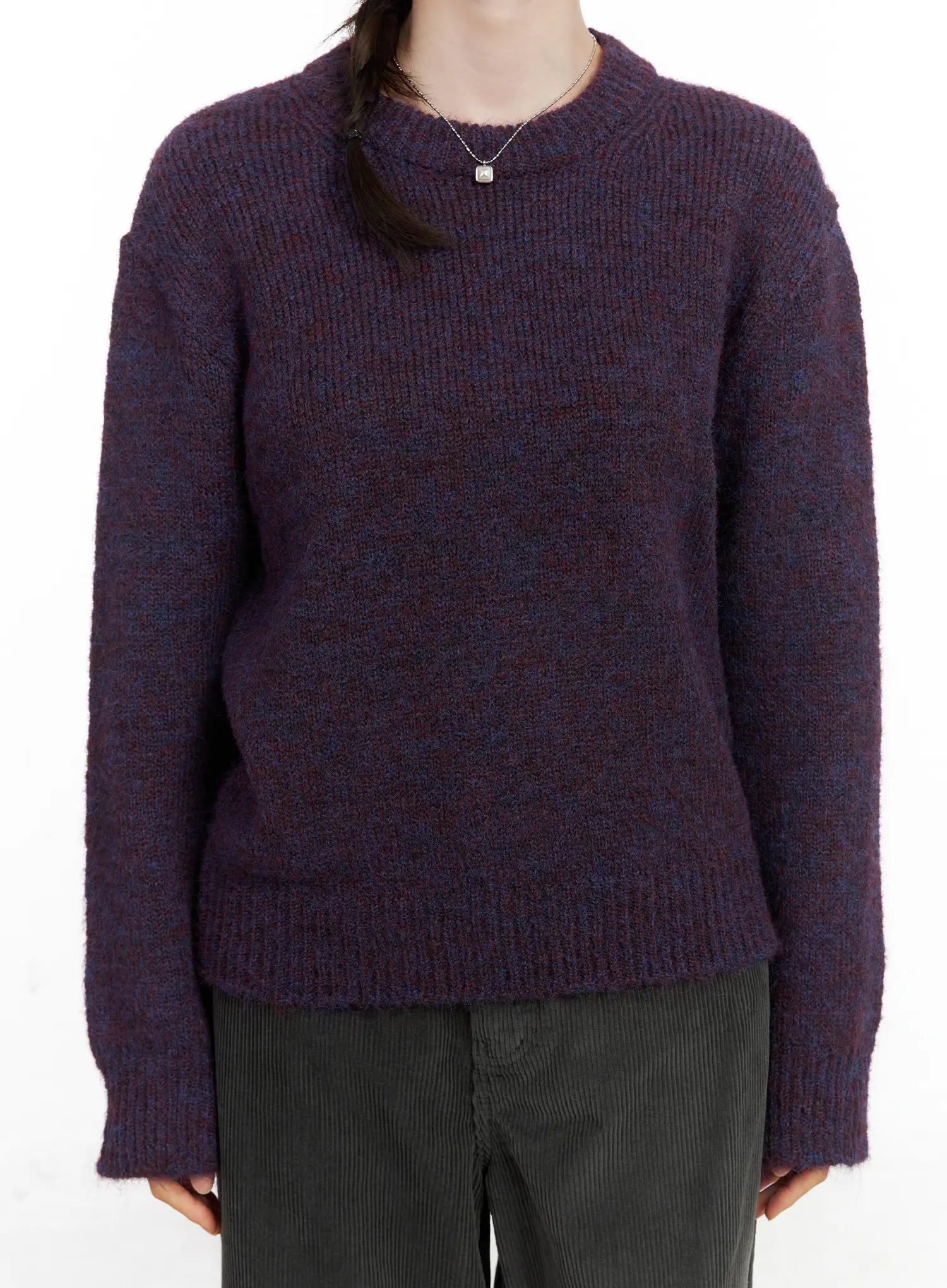 Vintage Round Neck Knit Sweater CN518 - Image 4