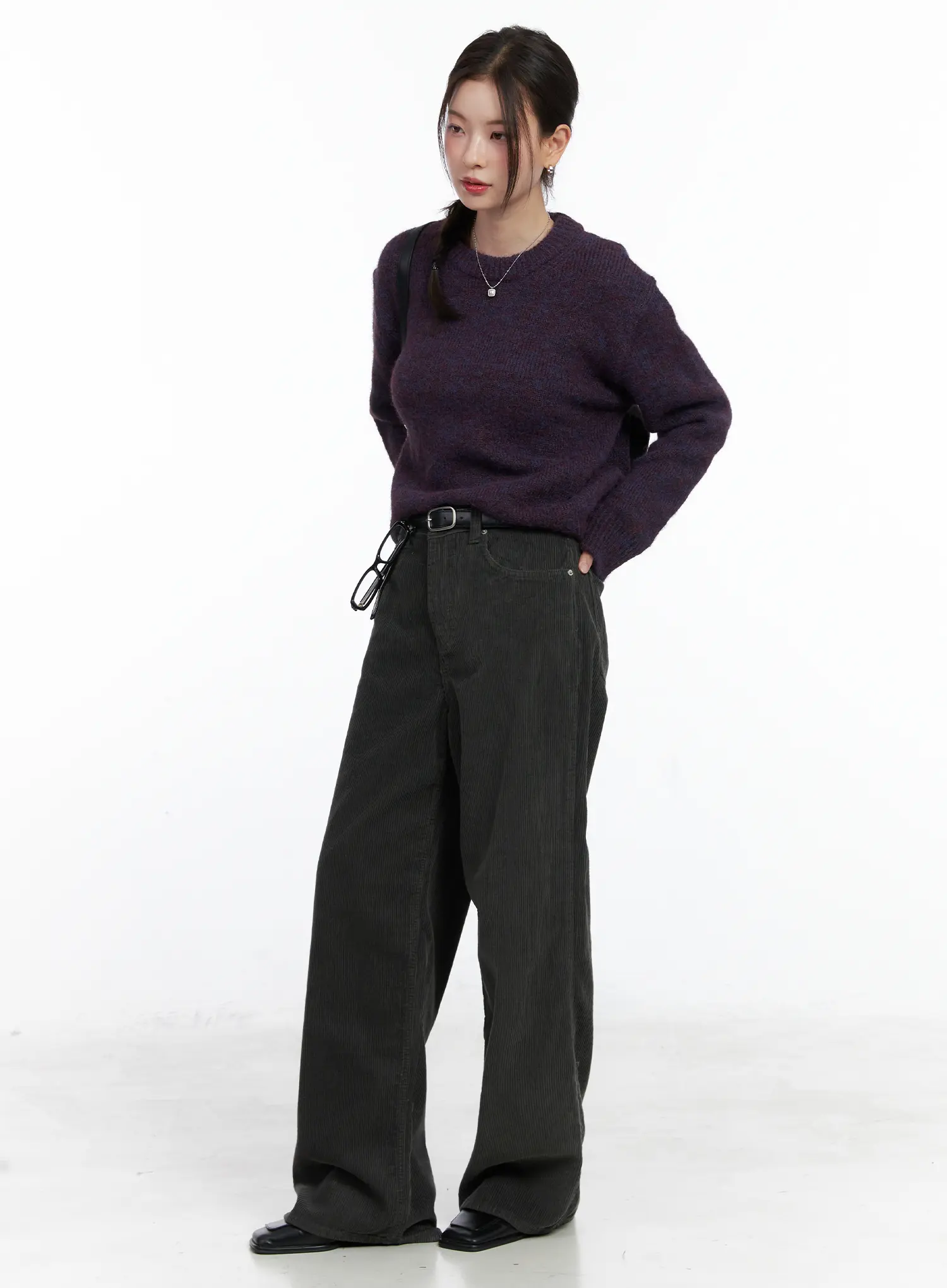 Vintage Round Neck Knit Sweater CN518 - Image 7