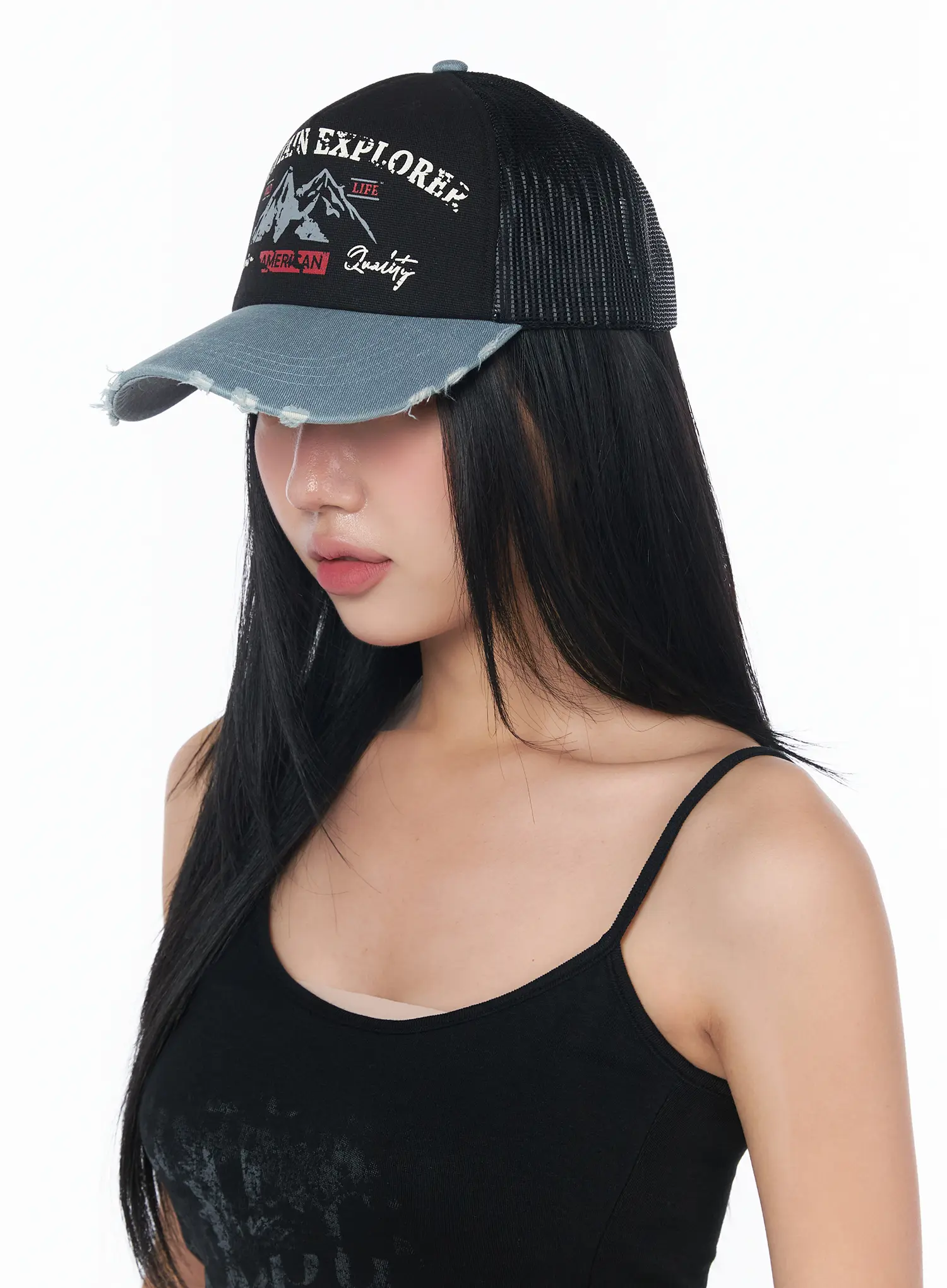 Vintage Style Denim Hat CY513 - Image 4